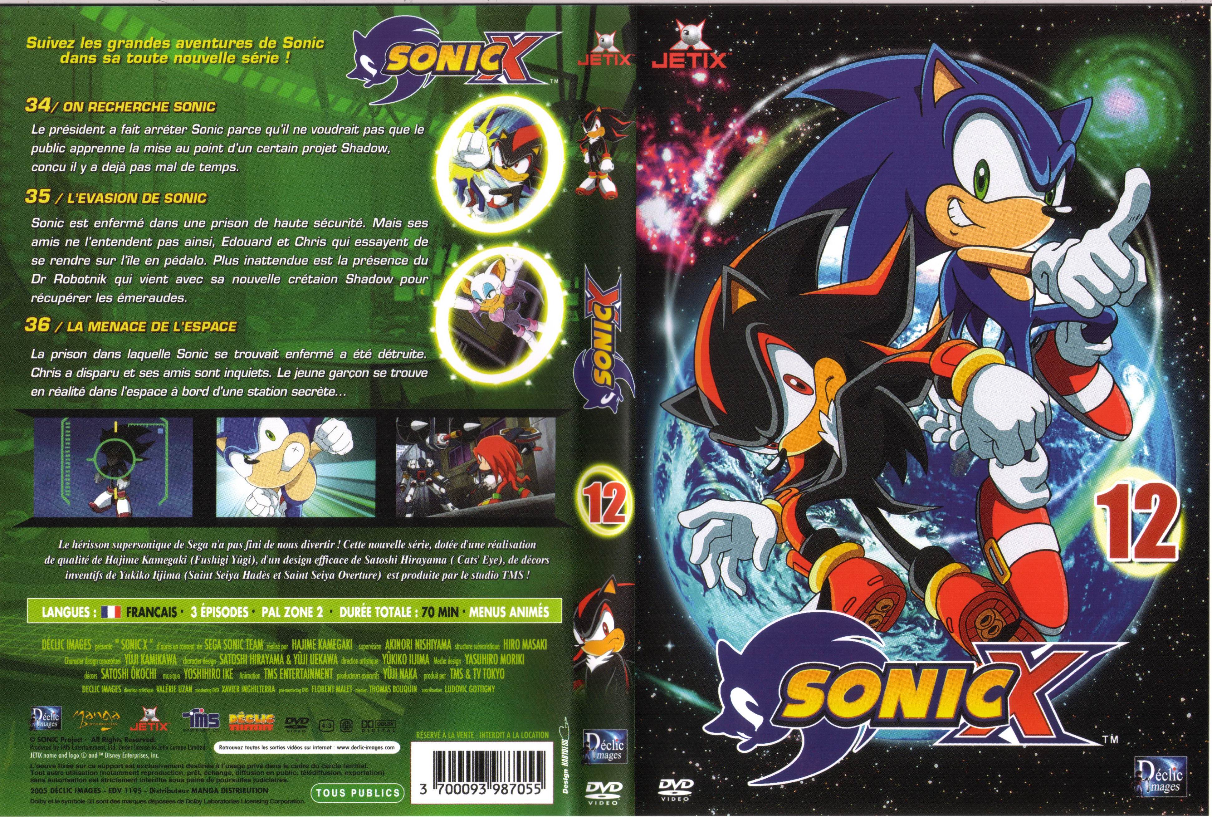Jaquette DVD Sonic X vol 12