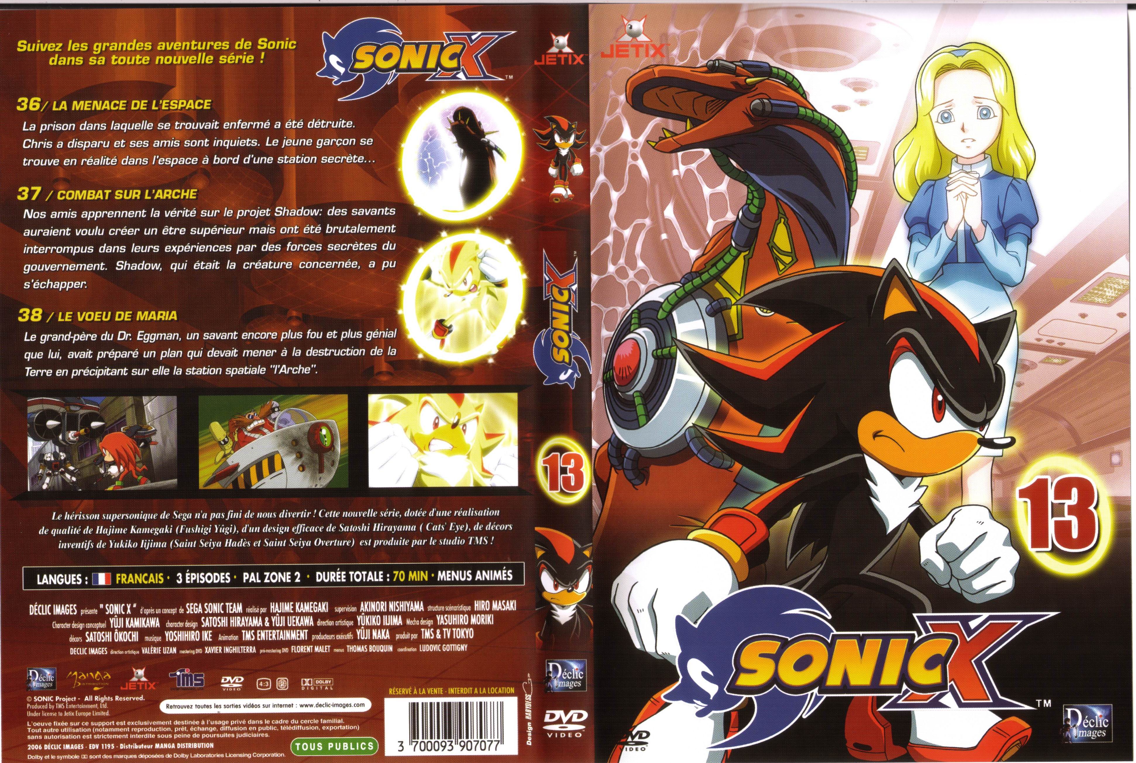 Jaquette DVD Sonic X vol 13