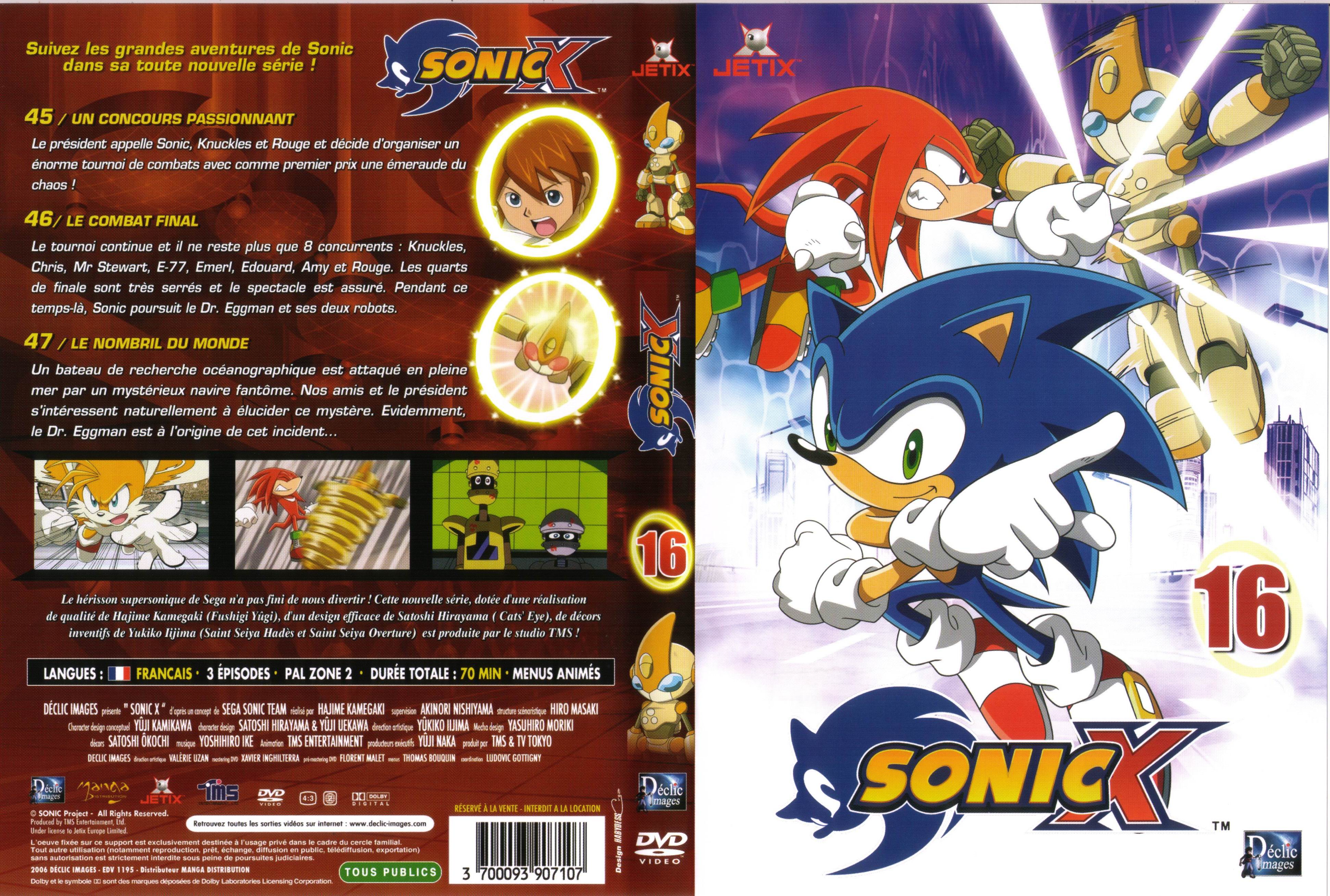 Jaquette DVD Sonic X vol 16.