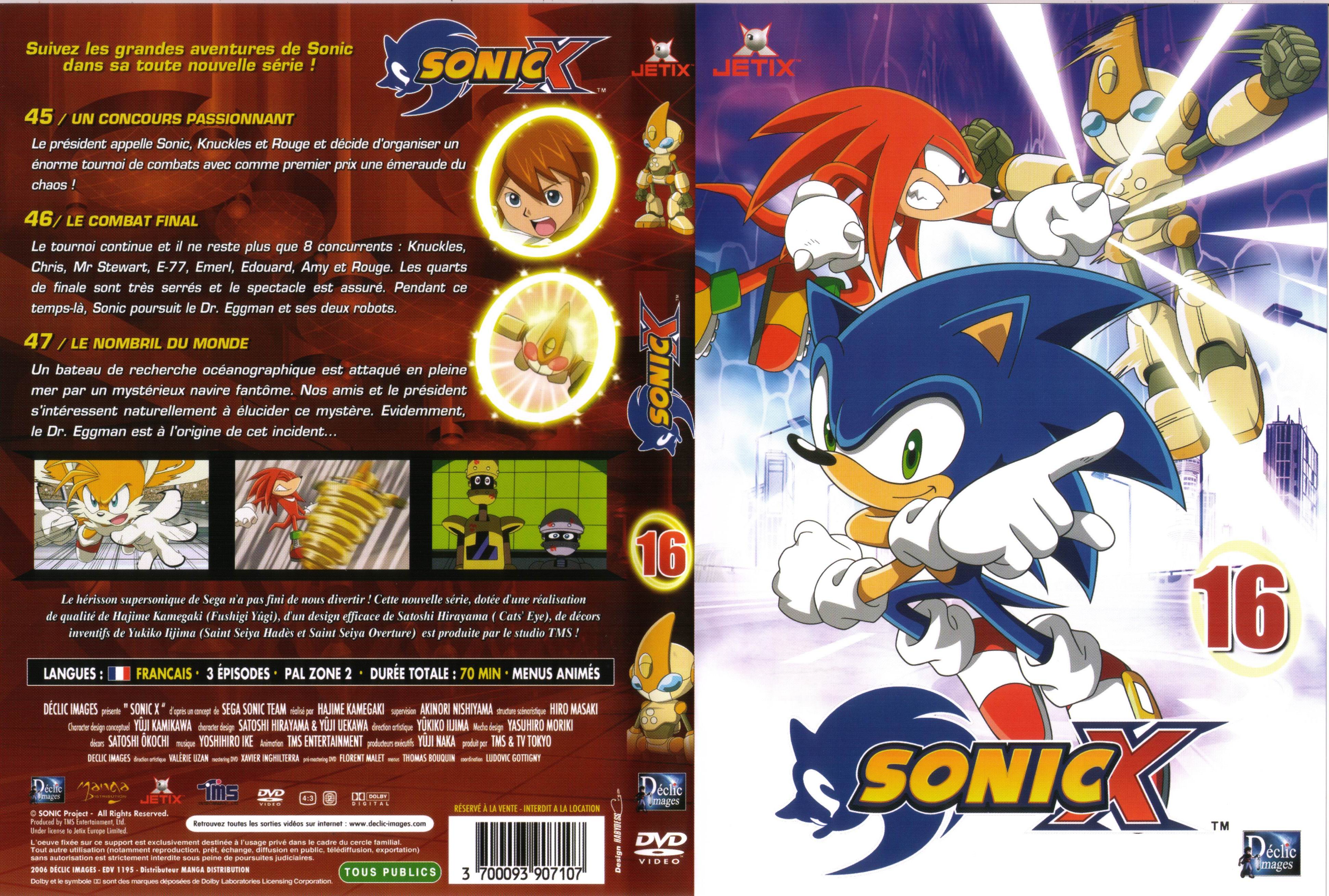 Jaquette DVD Sonic X vol 16