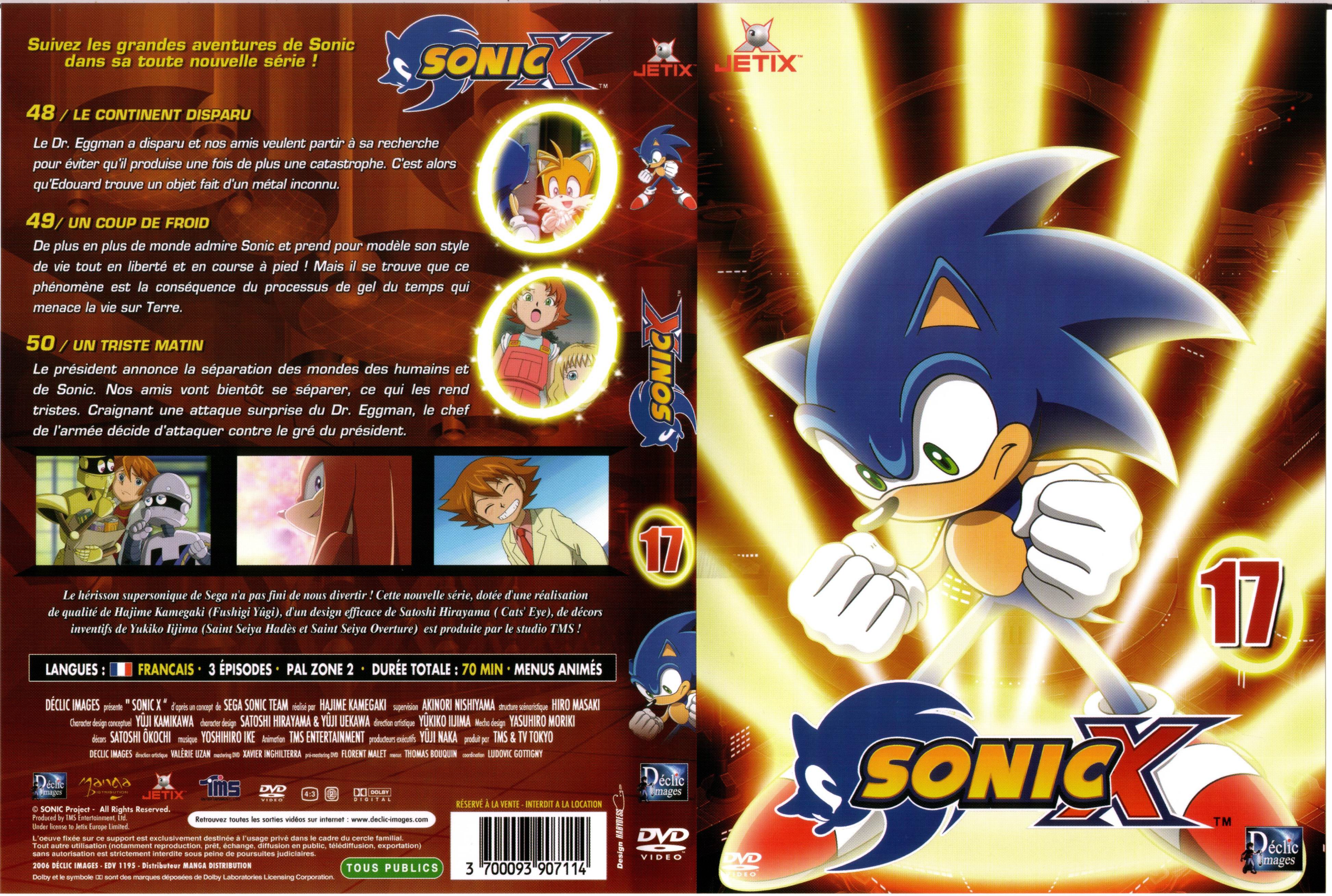 Jaquette DVD Sonic X vol 17