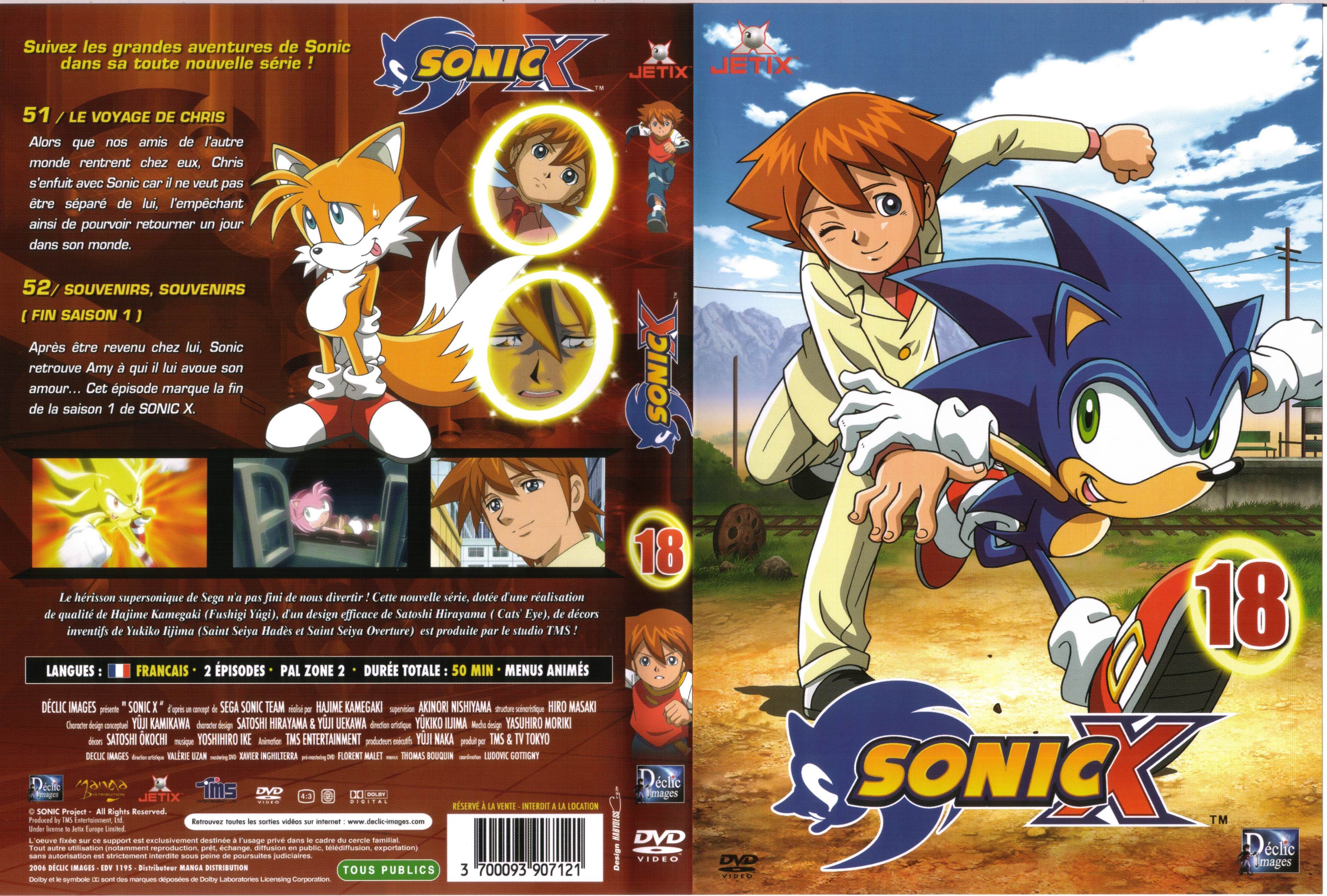 Jaquette DVD Sonic X vol 18