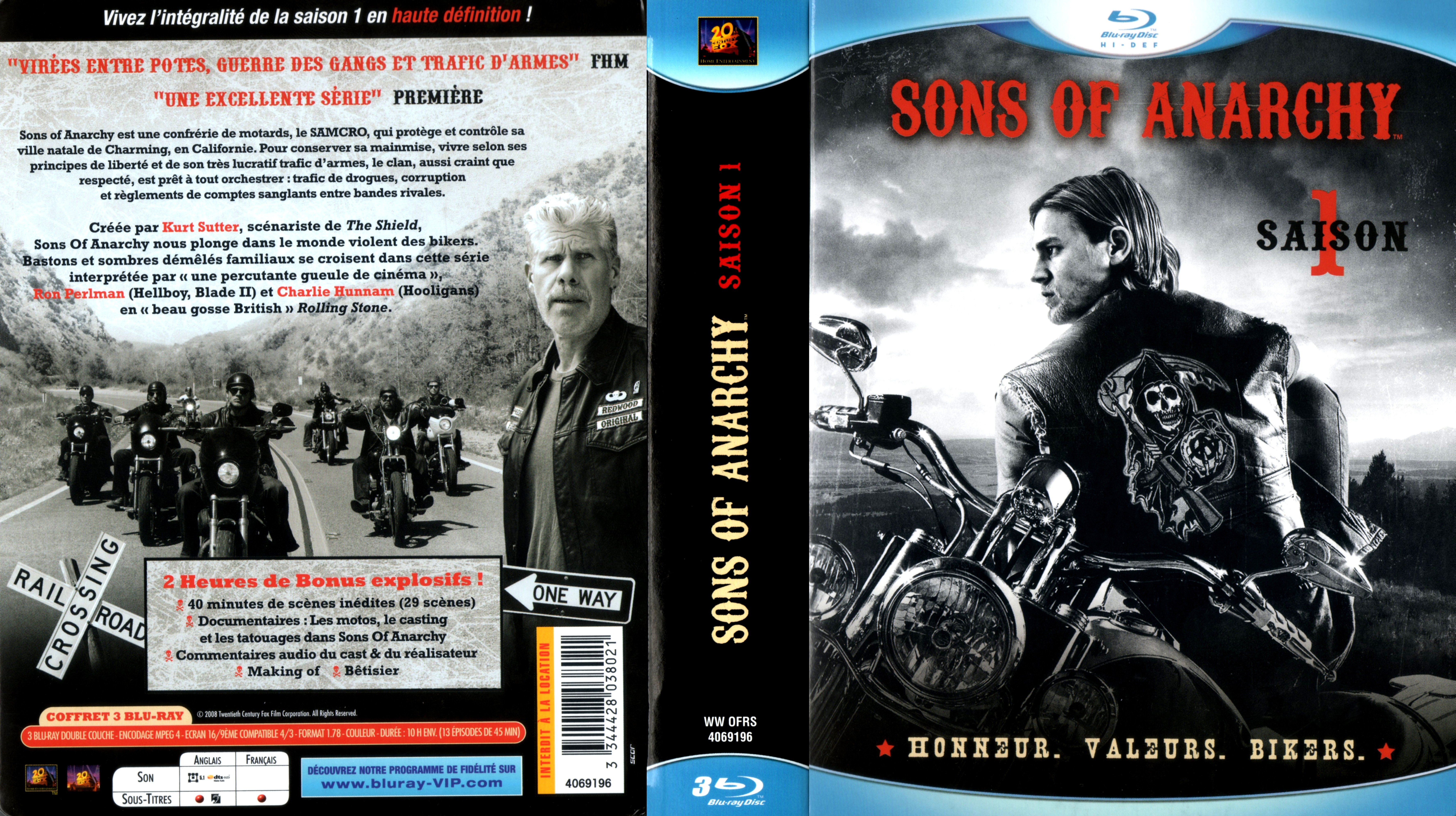Jaquette DVD Sons of anarchy Saison 1 COFFRET (BLU-RAY)