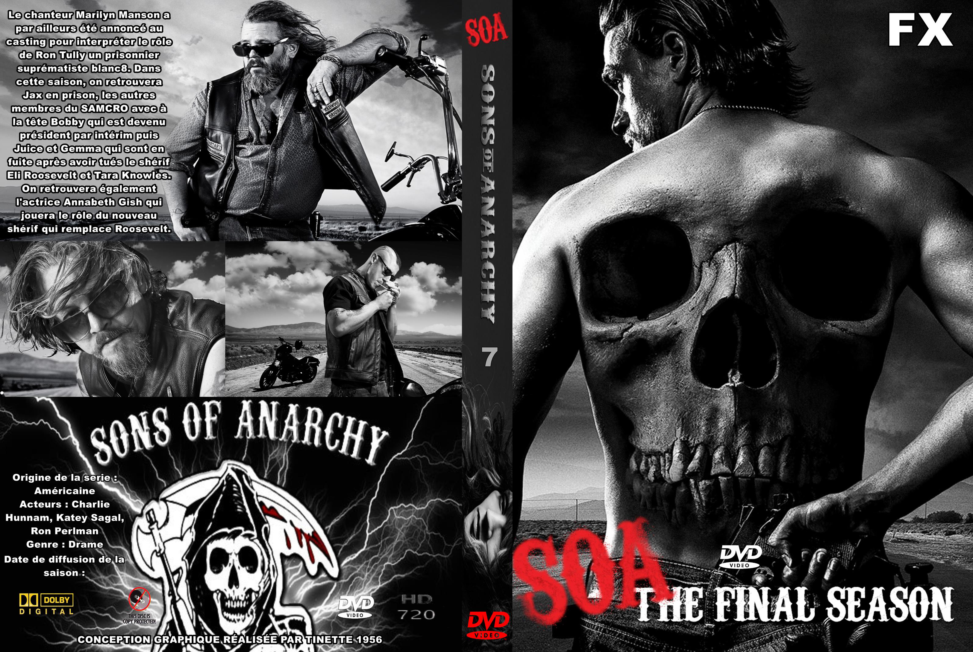 Jaquette DVD Sons of anarchy Saison 7 custom
