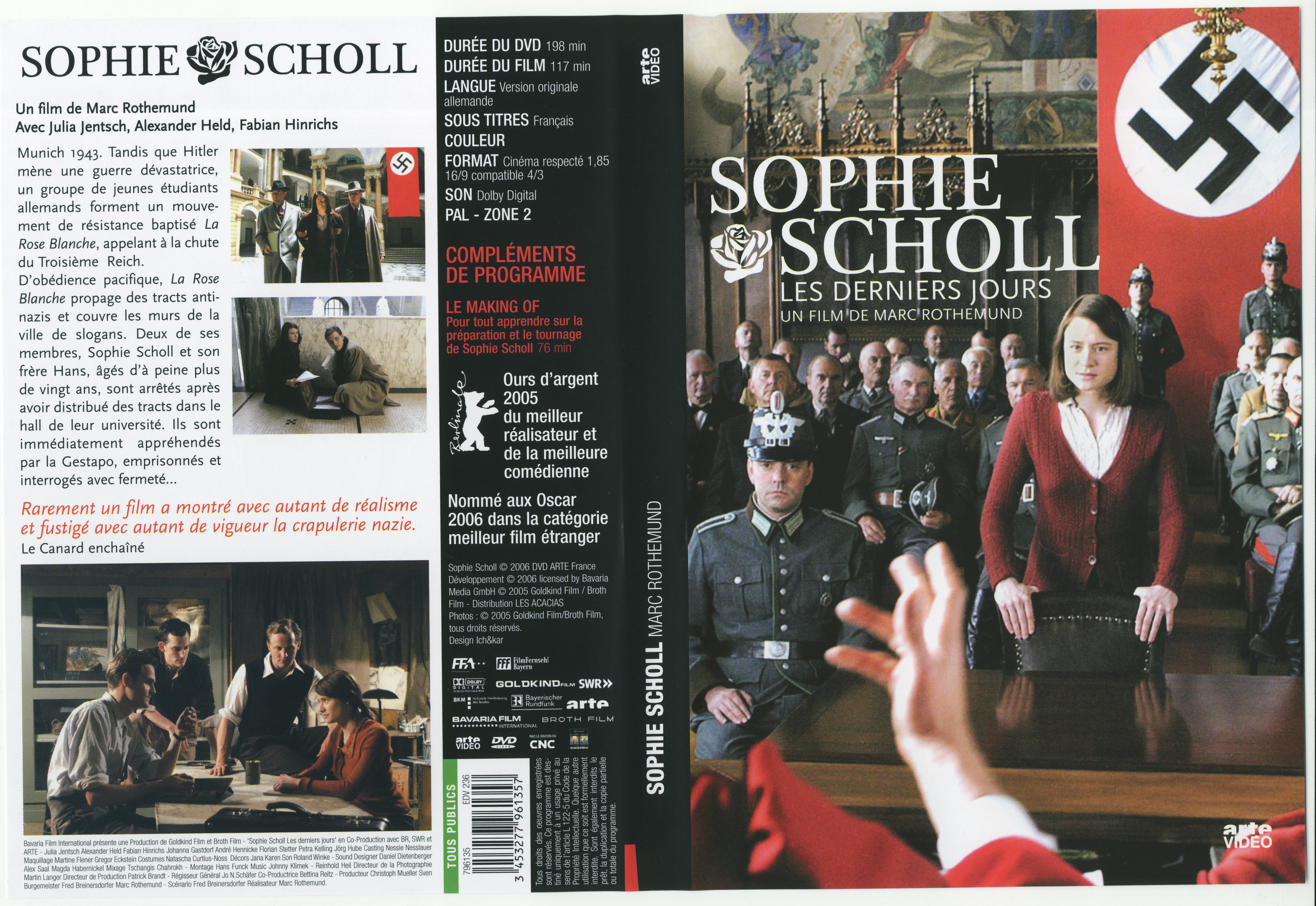 Jaquette DVD Sophie Scholl