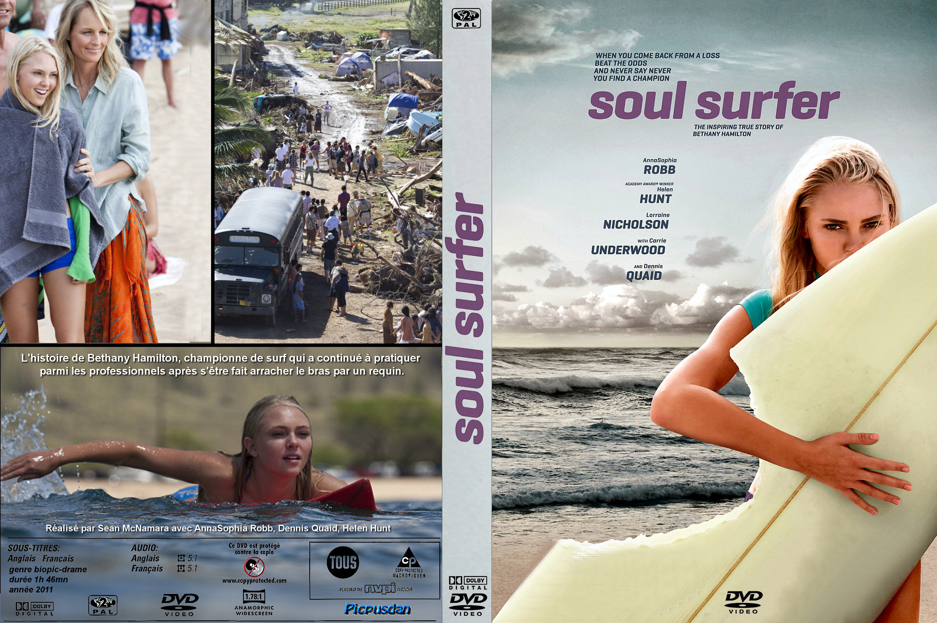 Jaquette DVD Soul surfer custom