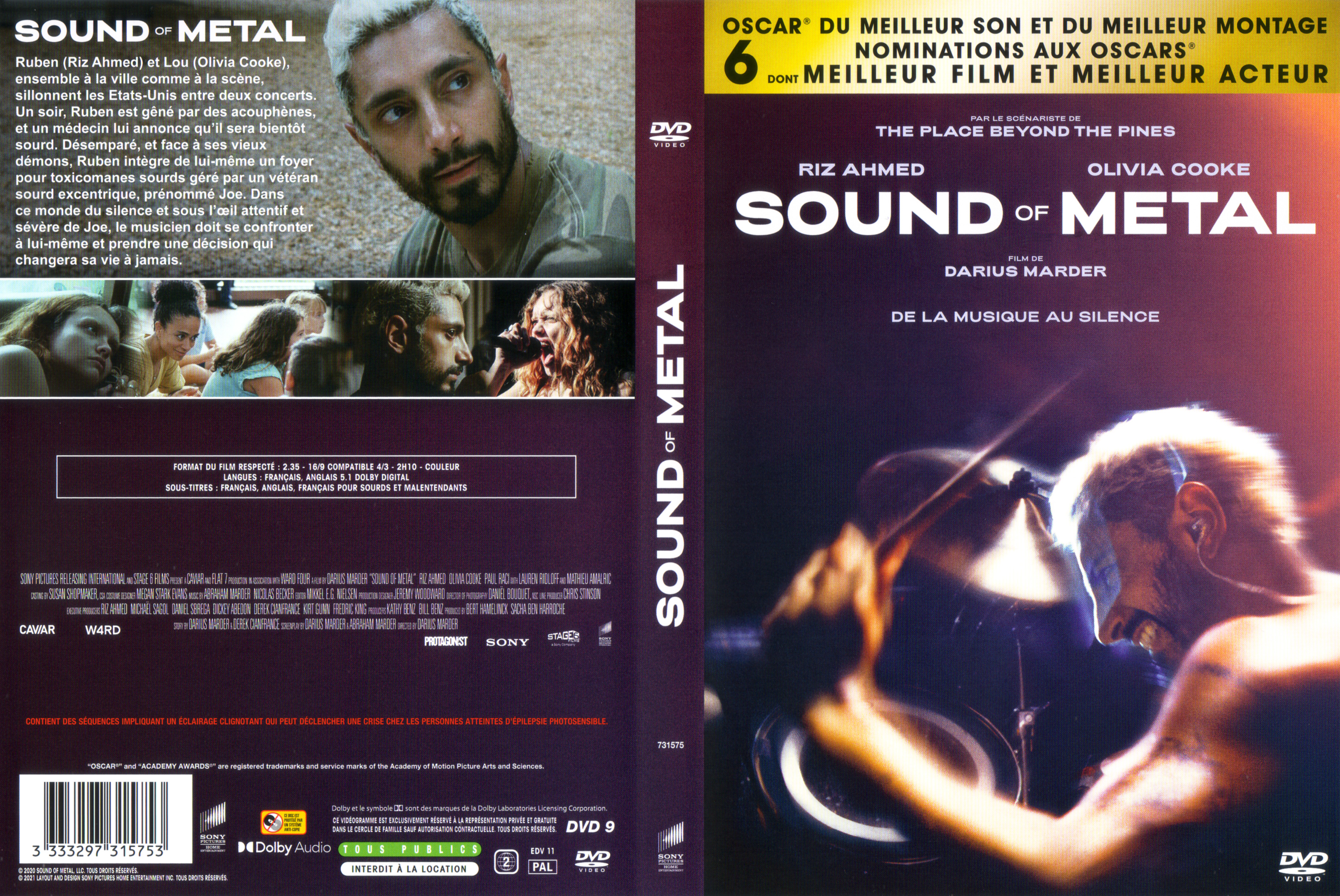 Jaquette DVD Sound of metal