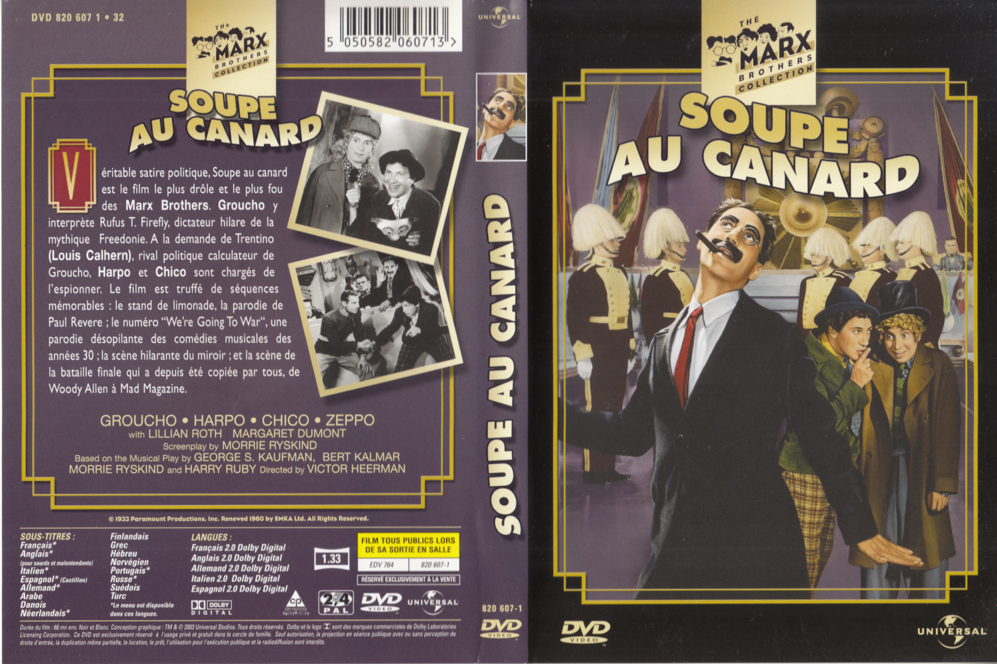 Jaquette DVD Soupe au canard