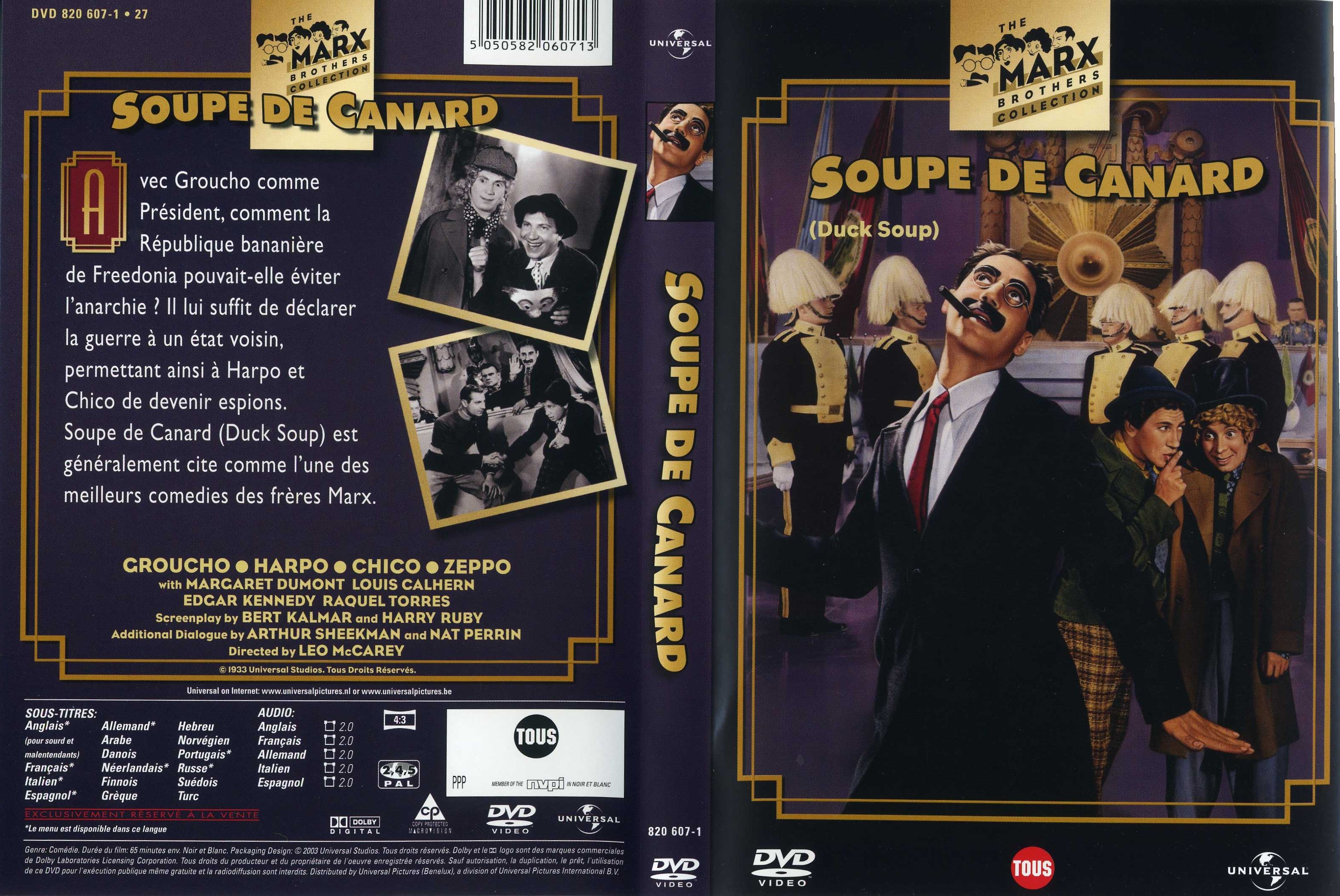 Jaquette DVD Soupe de canard