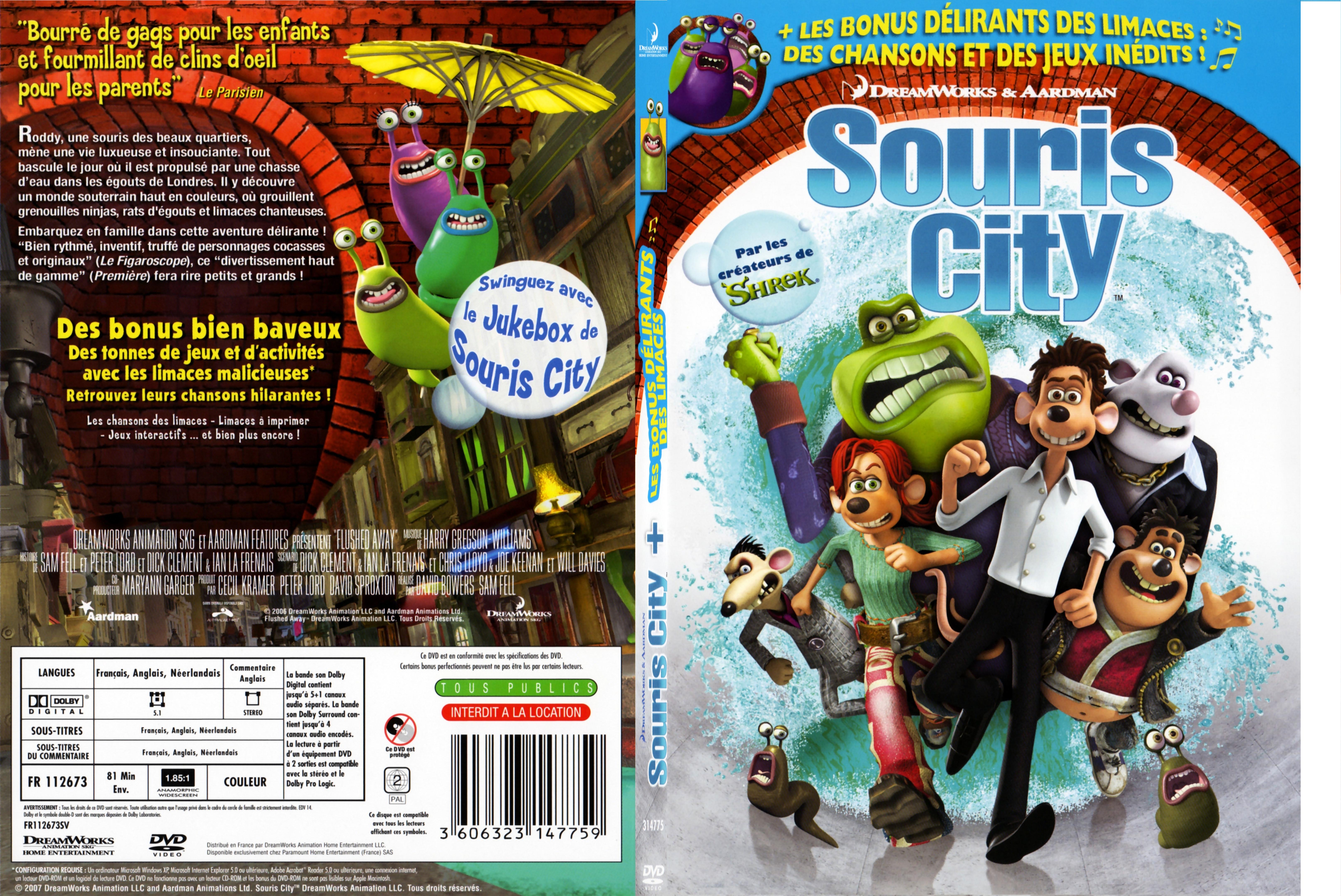 Jaquette DVD Souris city - SLIM