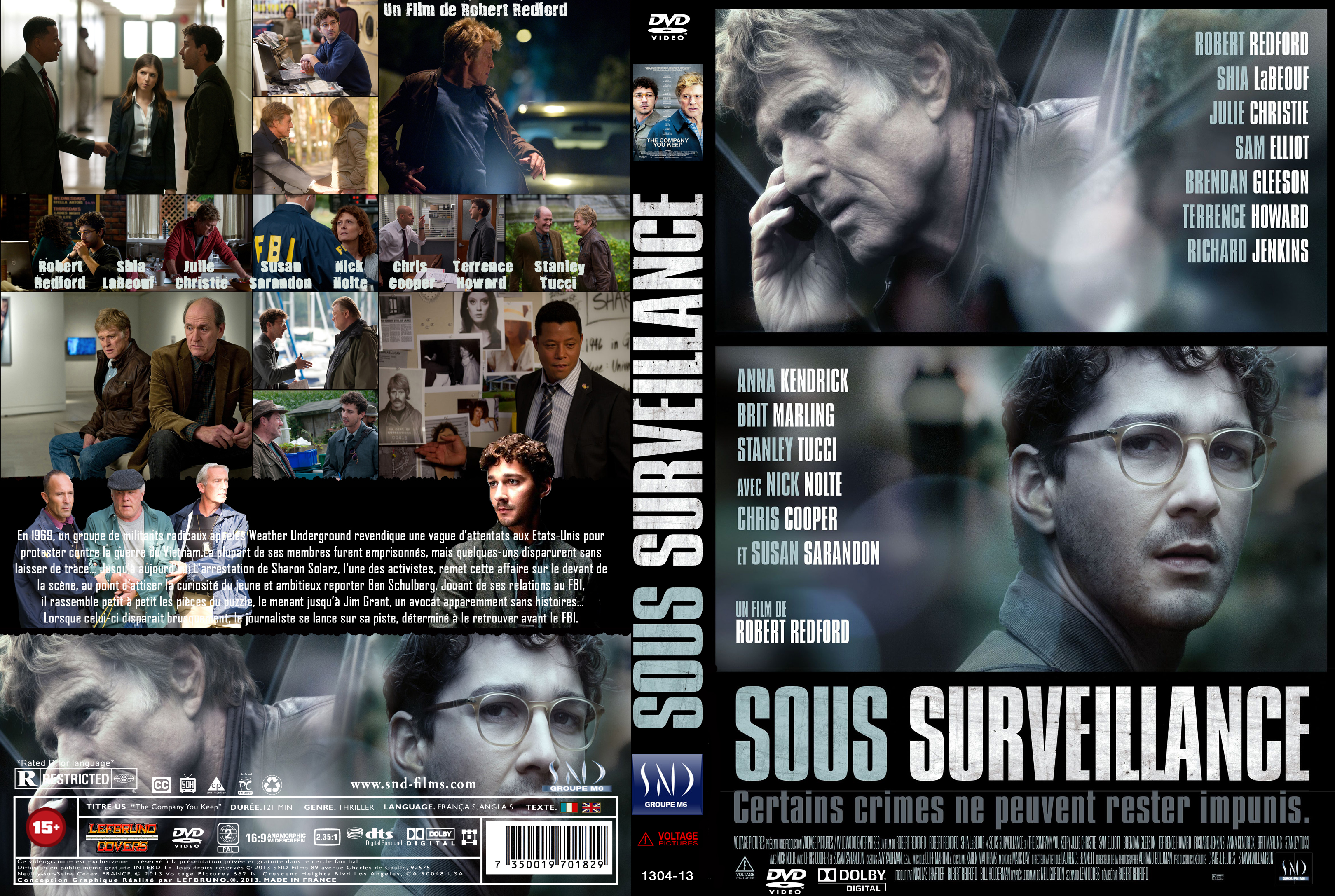 Jaquette DVD Sous Surveillance custom