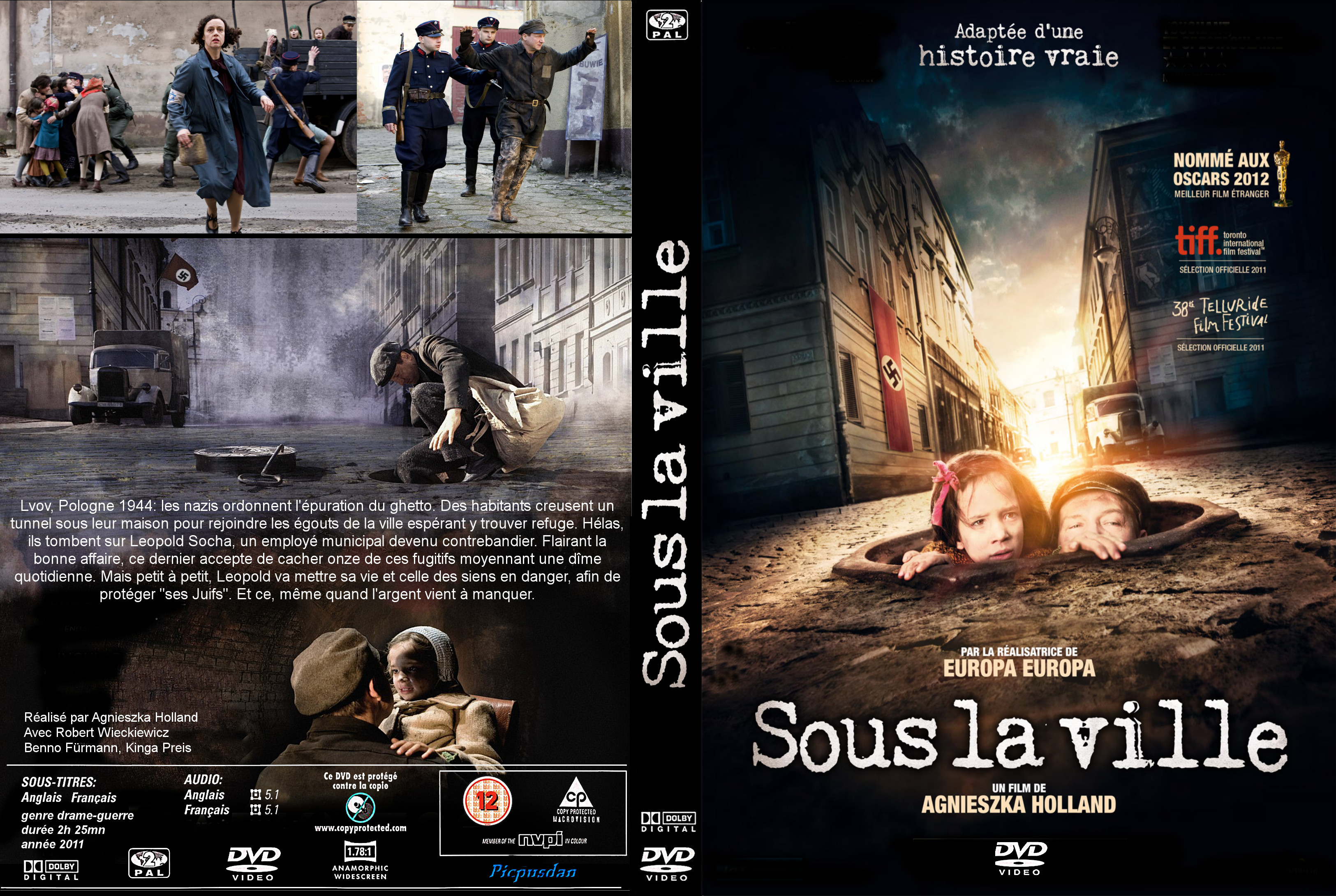 Jaquette DVD Sous la ville custom