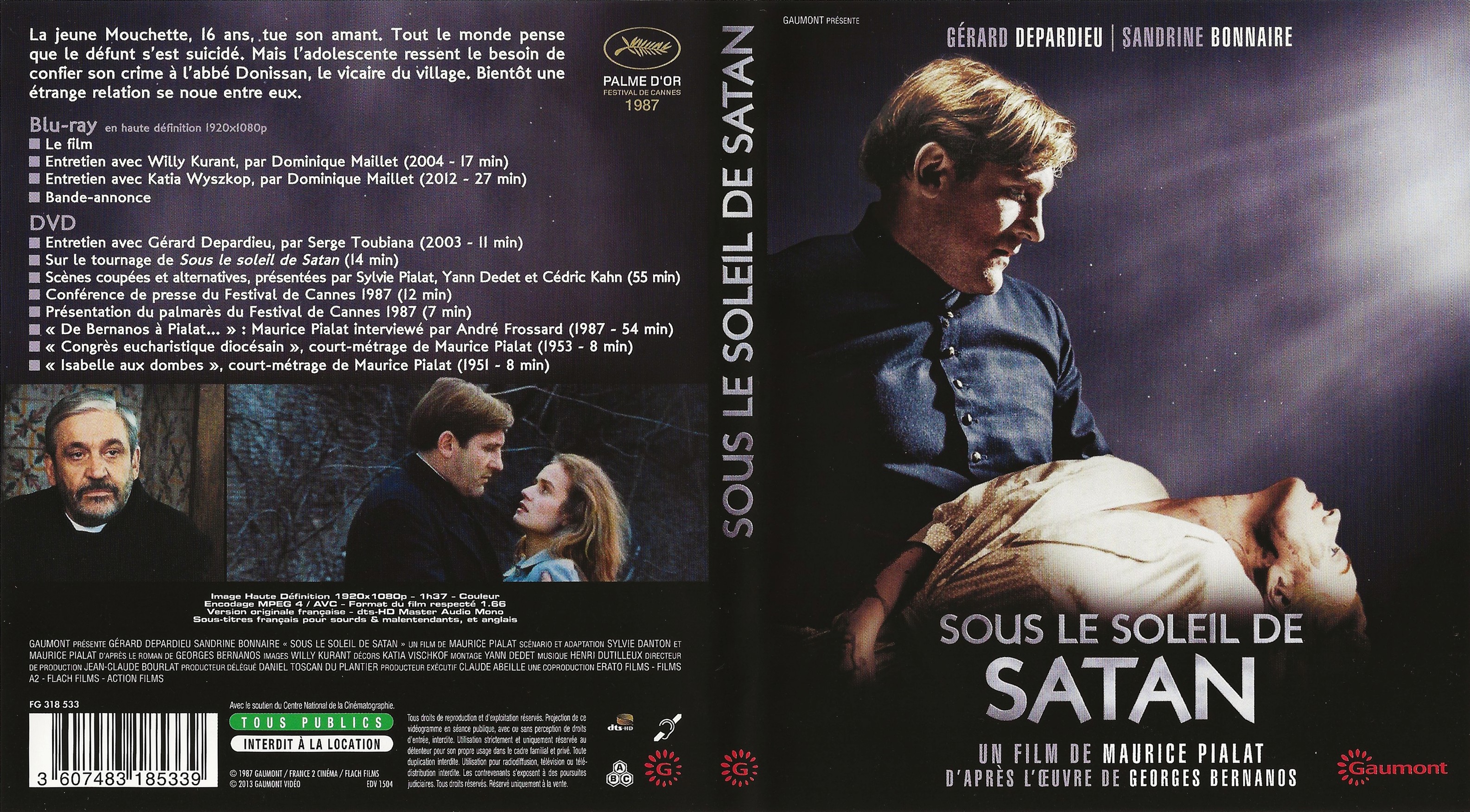 Jaquette DVD Sous le Soleil de Satan (BLU-RAY)