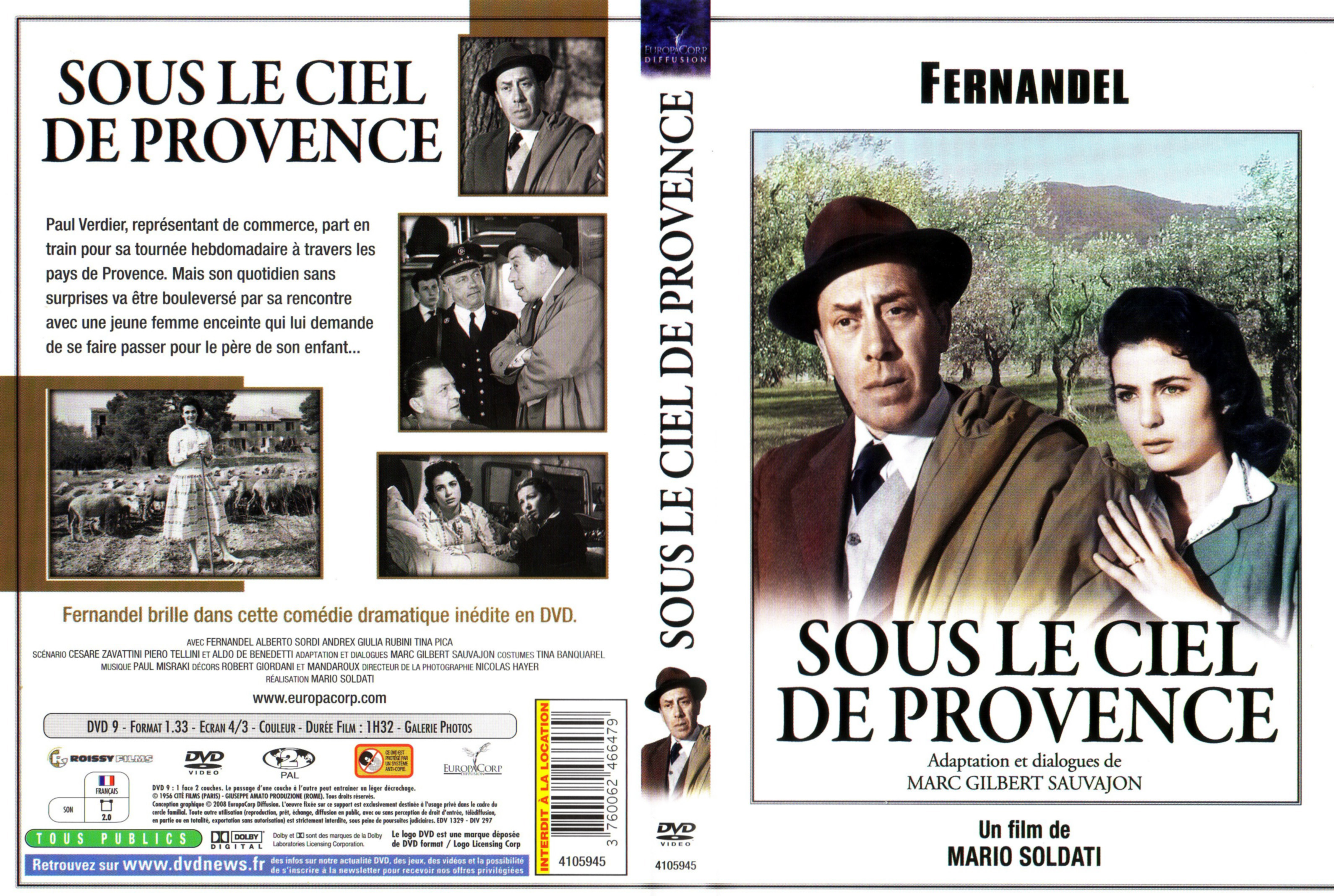 Jaquette DVD Sous le ciel de provence v2