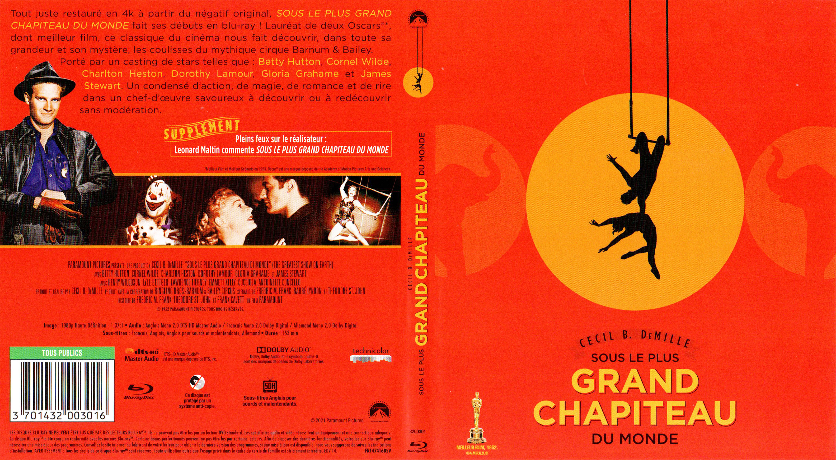 Jaquette DVD Sous le plus grand chapiteau du monde (BLU-RAY)