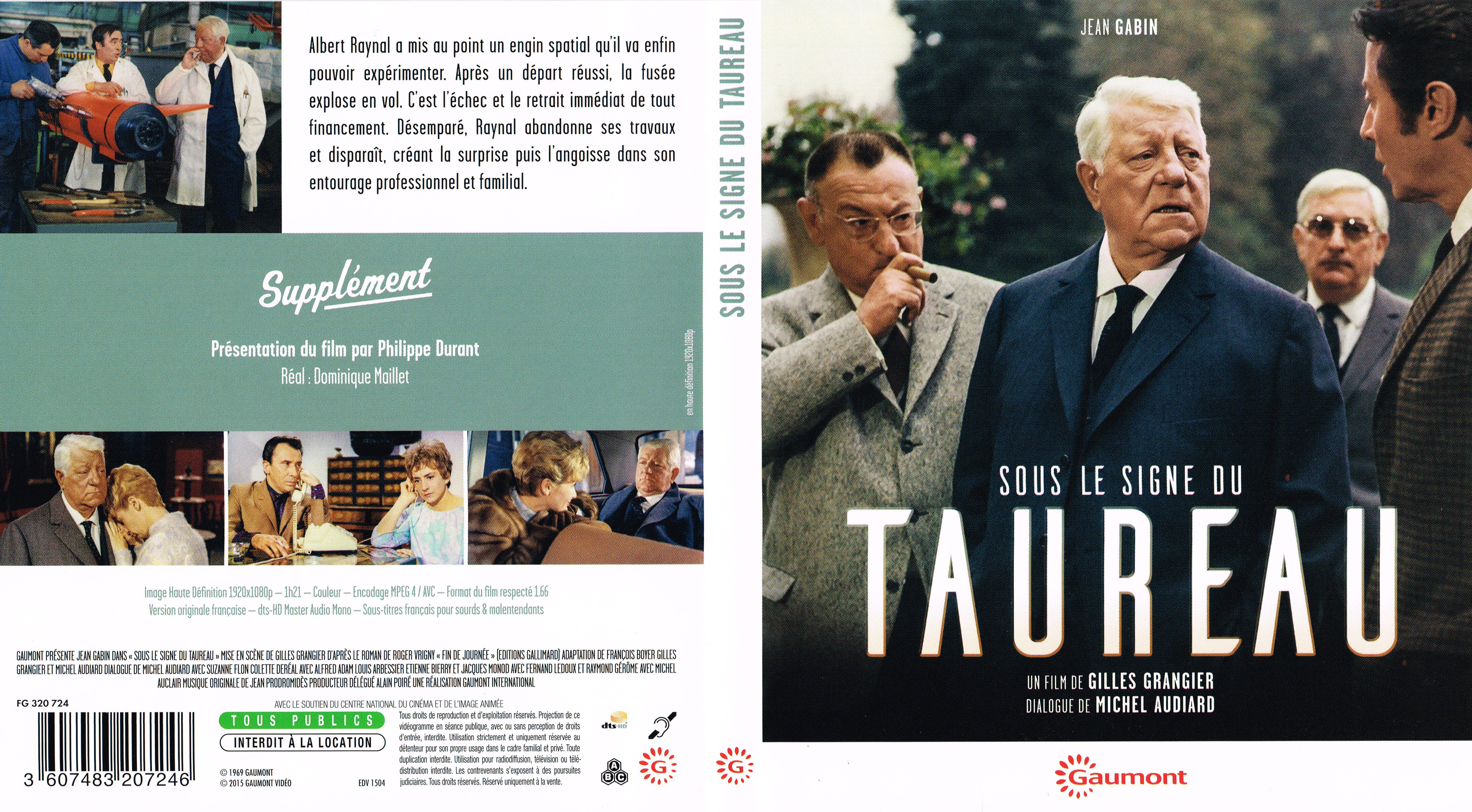 Jaquette DVD Sous le signe du Taureau (BLU-RAY)