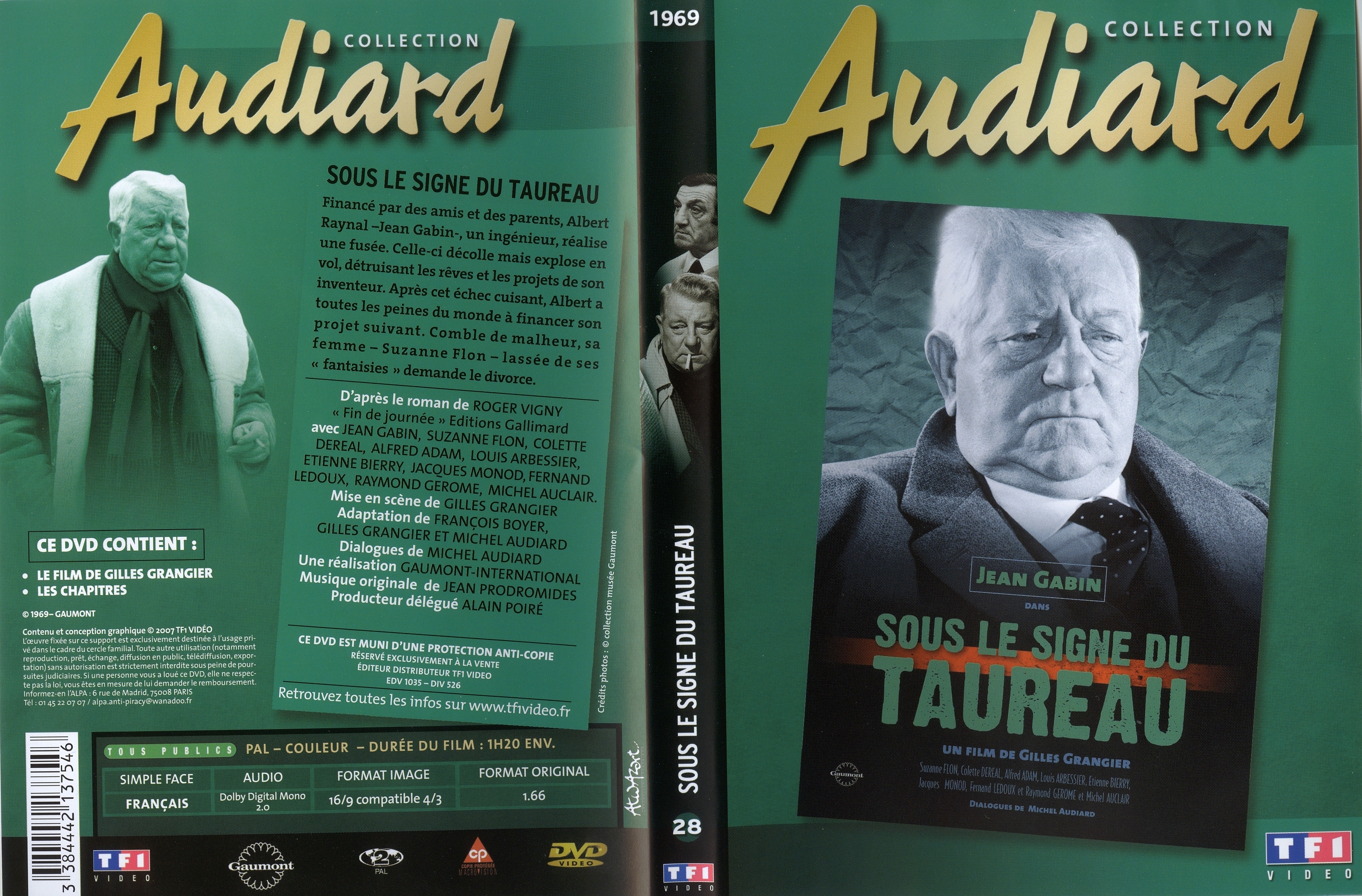 Jaquette DVD Sous le signe du taureau