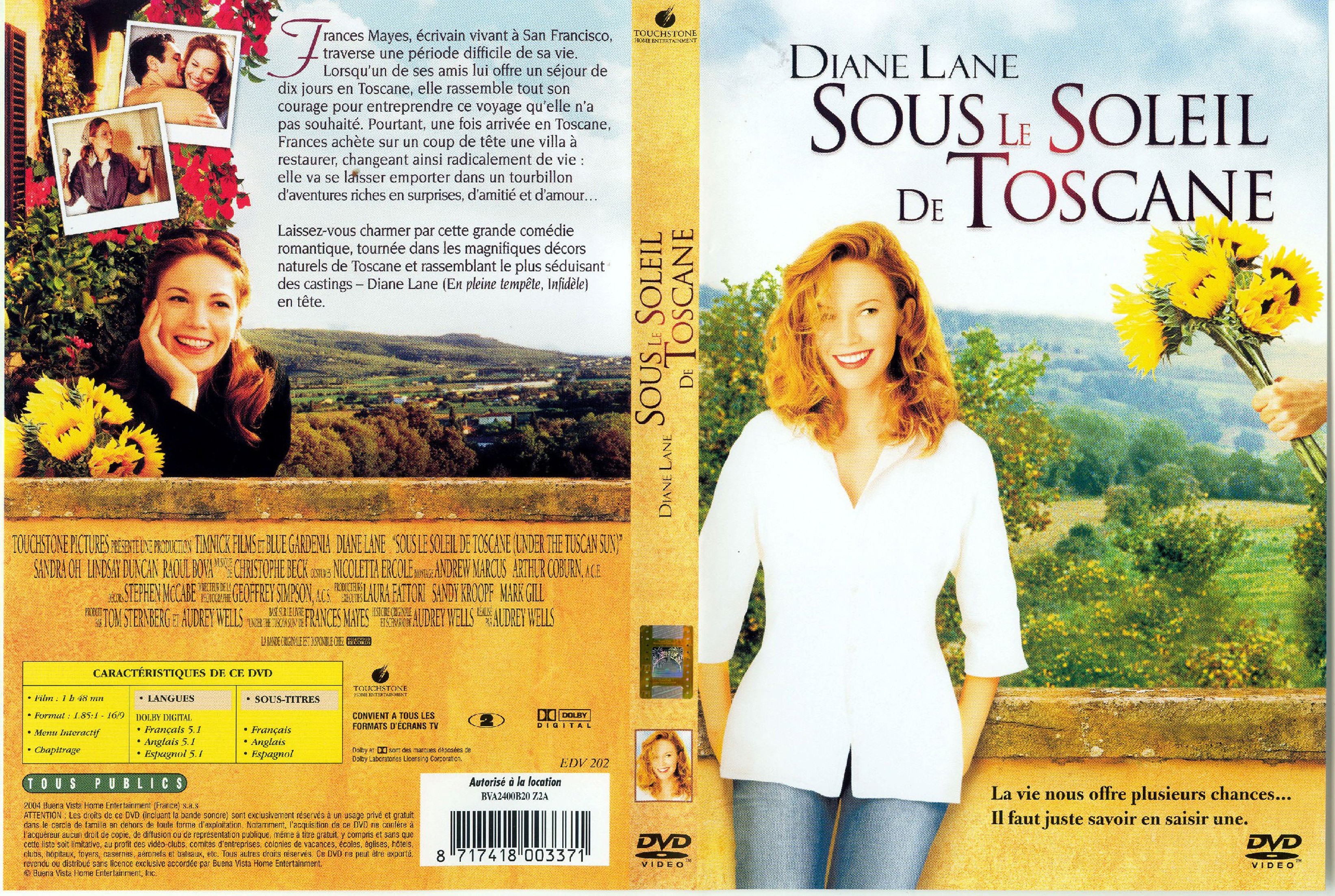 Jaquette DVD Sous le soleil de Toscane