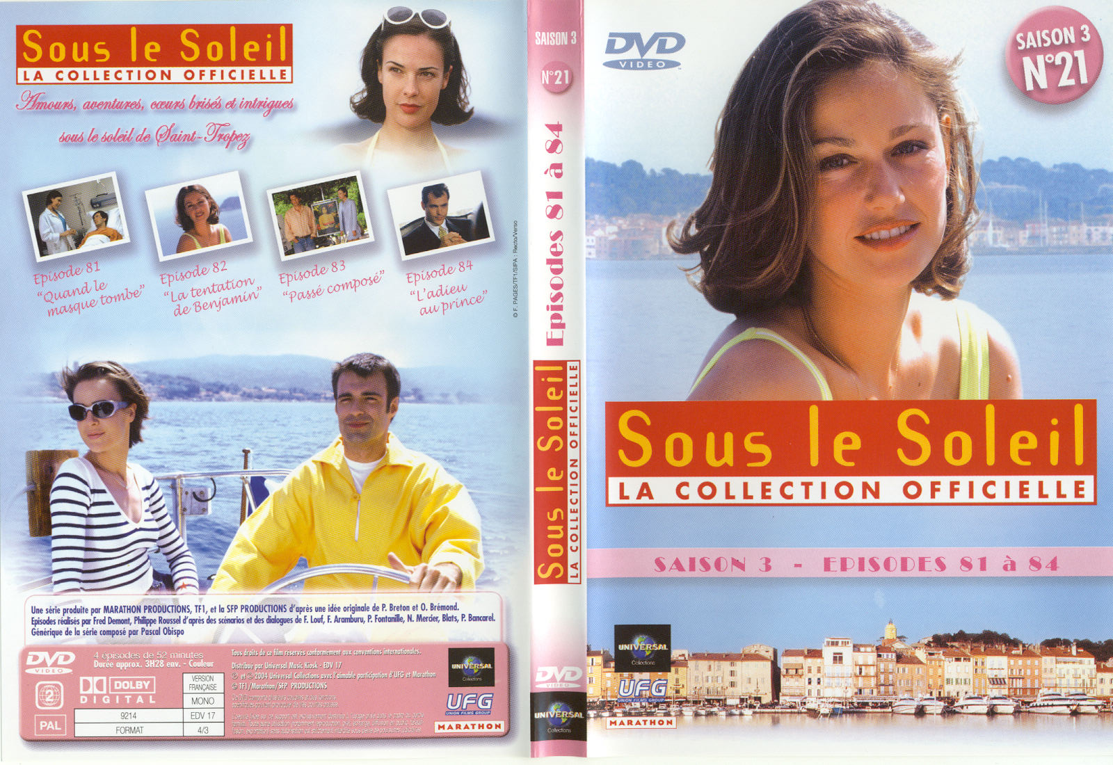 Jaquette DVD Sous le soleil saison 3 vol 21