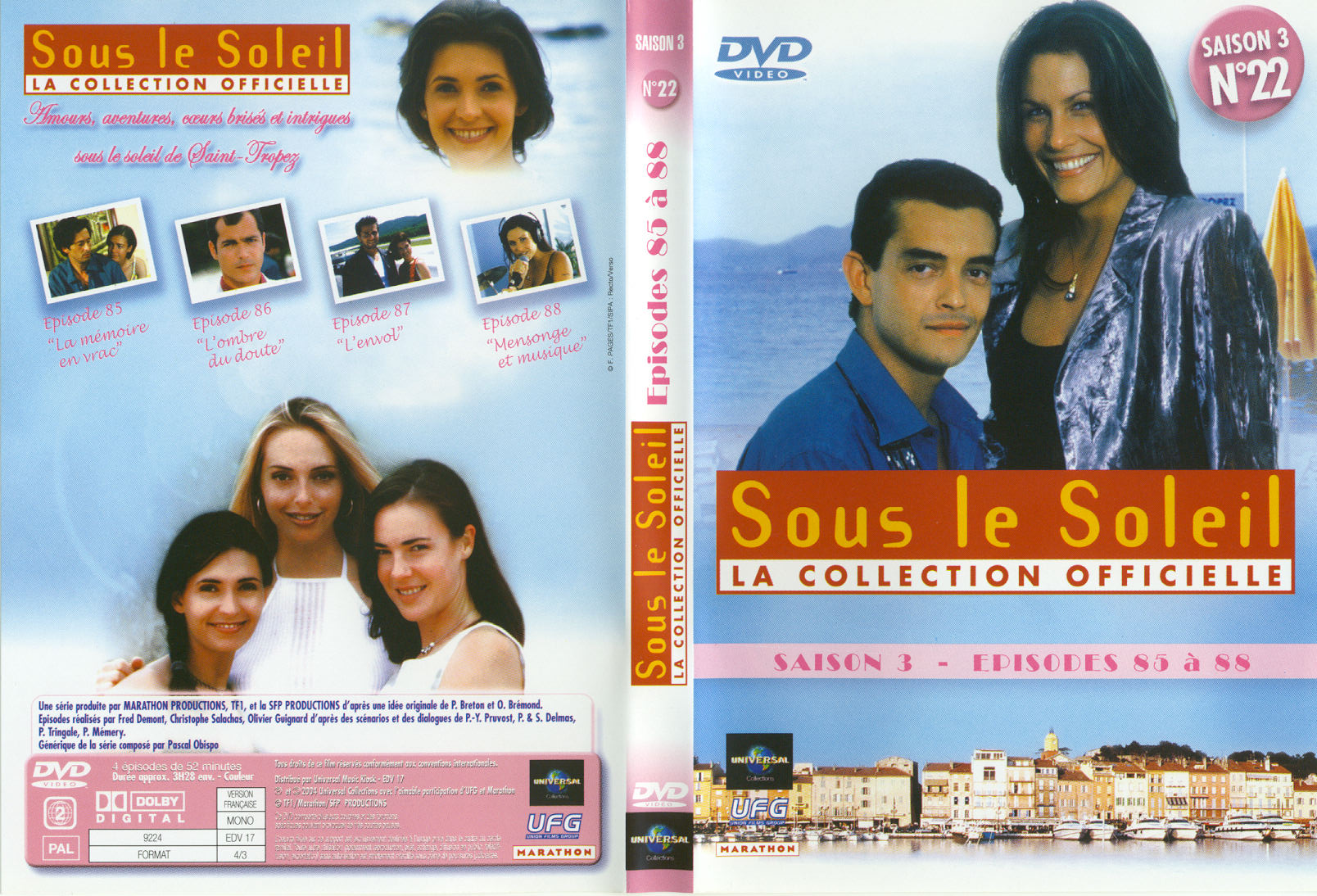 Jaquette DVD Sous le soleil saison 3 vol 22