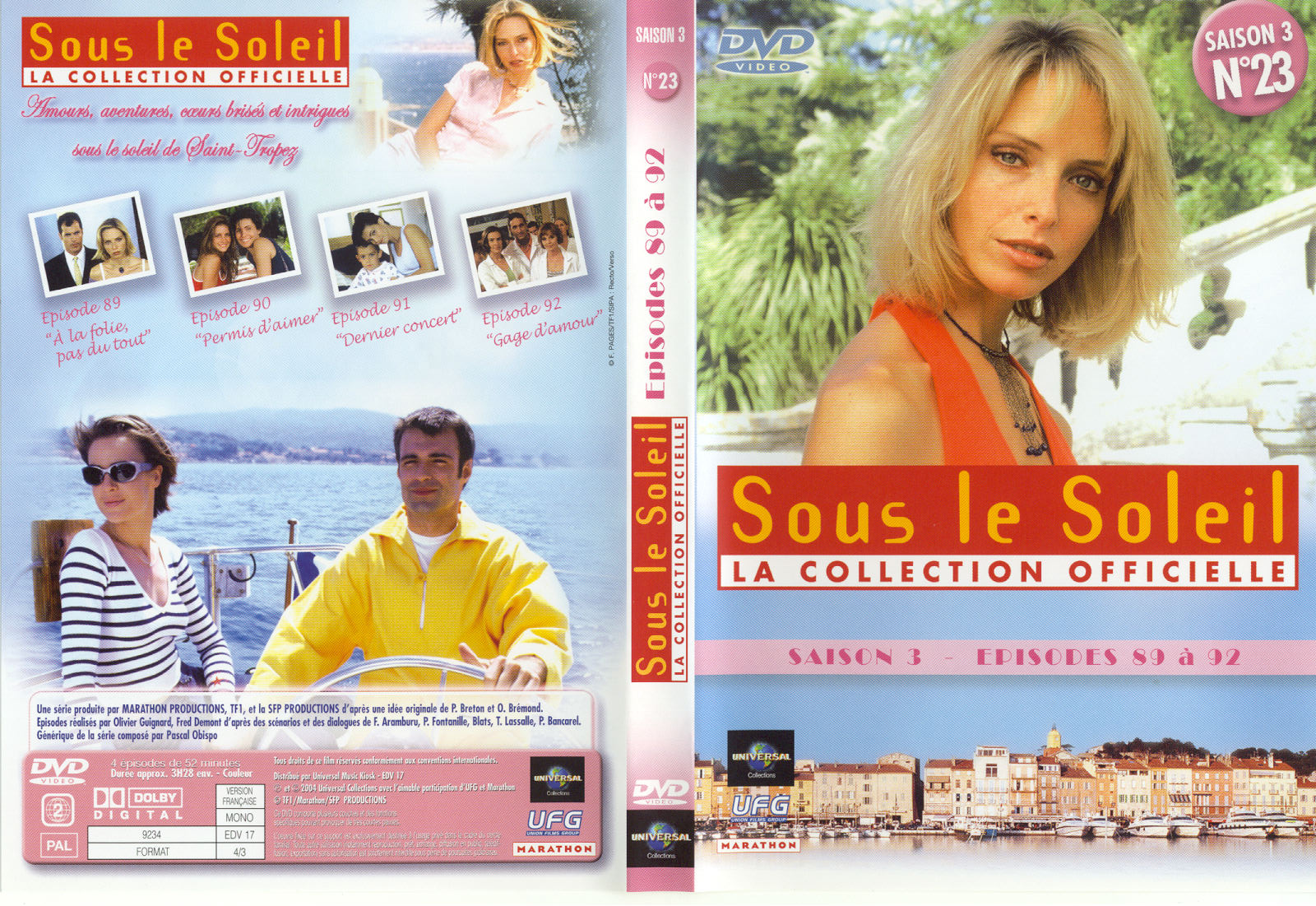 Jaquette DVD Sous le soleil saison 3 vol 23