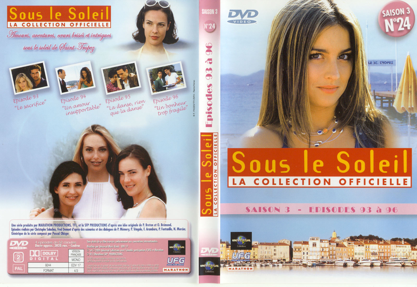 Jaquette DVD Sous le soleil saison 3 vol 24