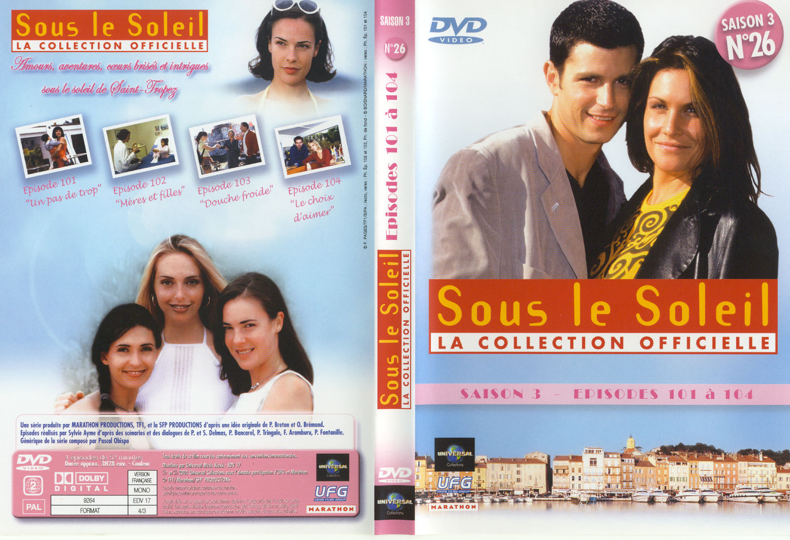 Jaquette DVD Sous le soleil saison 3 vol 26
