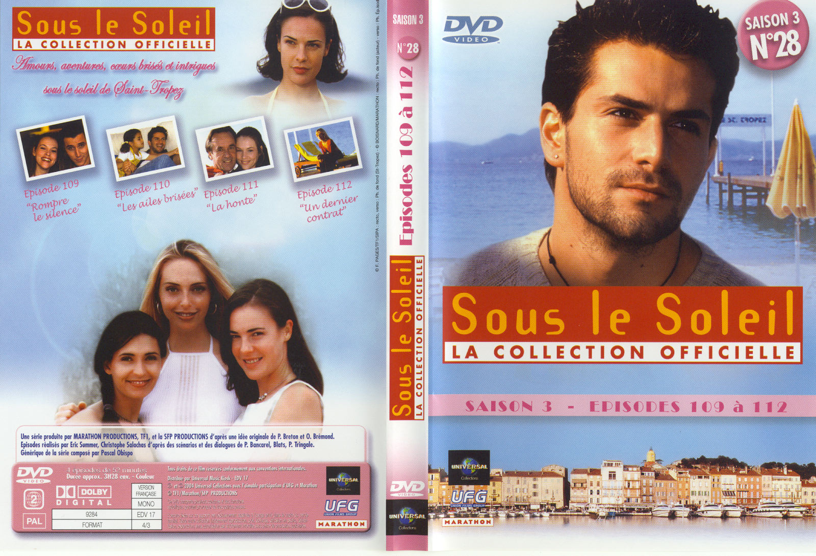 Jaquette DVD Sous le soleil saison 3 vol 28