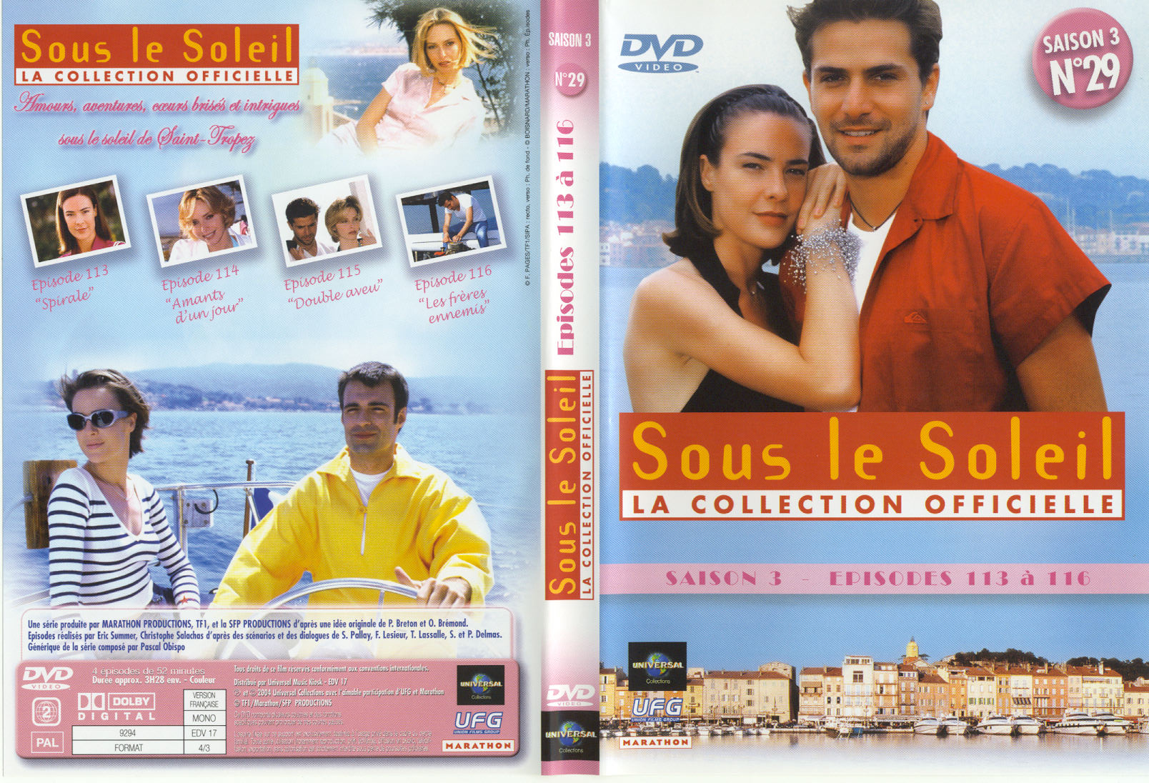 Jaquette DVD Sous le soleil saison 3 vol 29