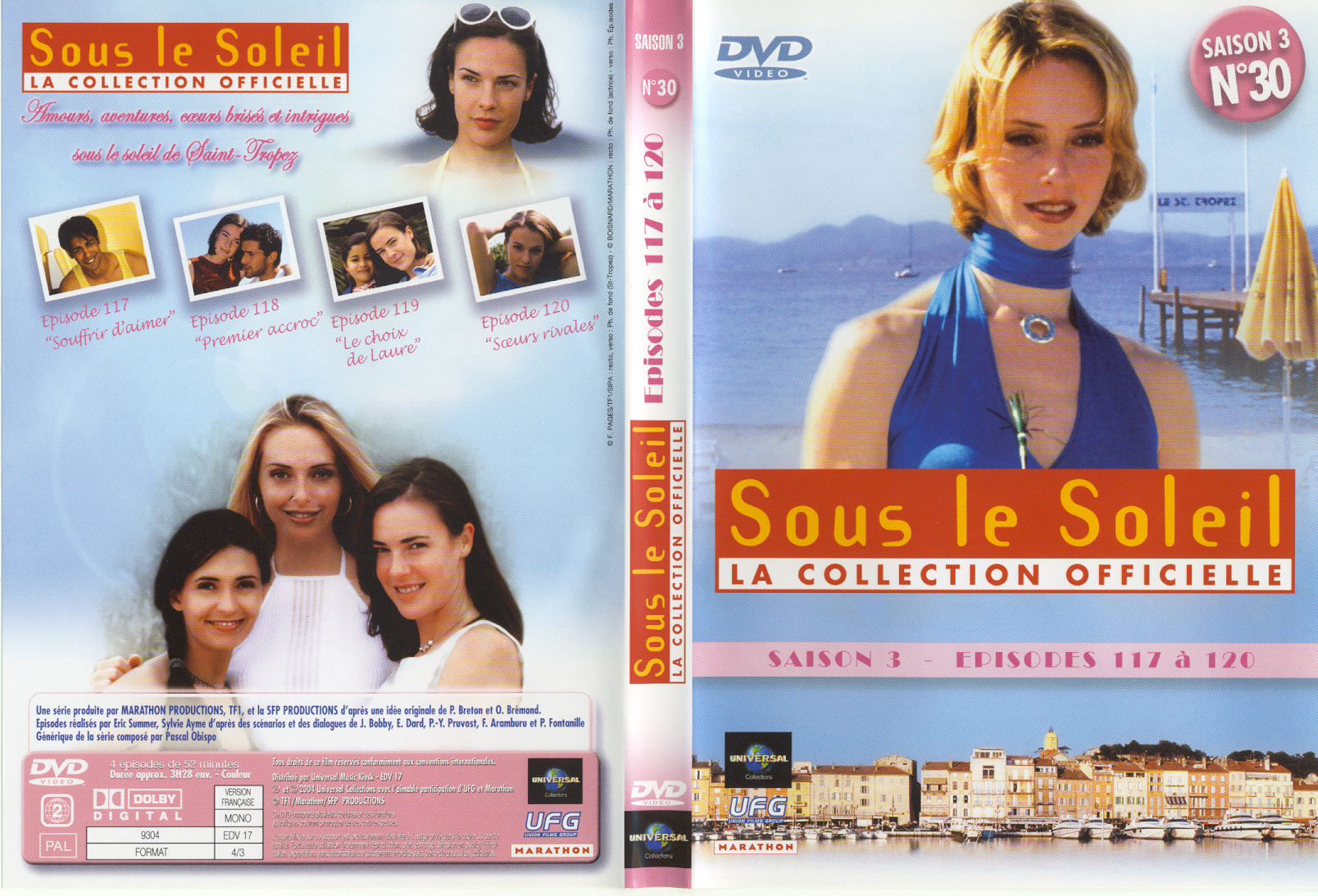 Jaquette DVD Sous le soleil saison 3 vol 30