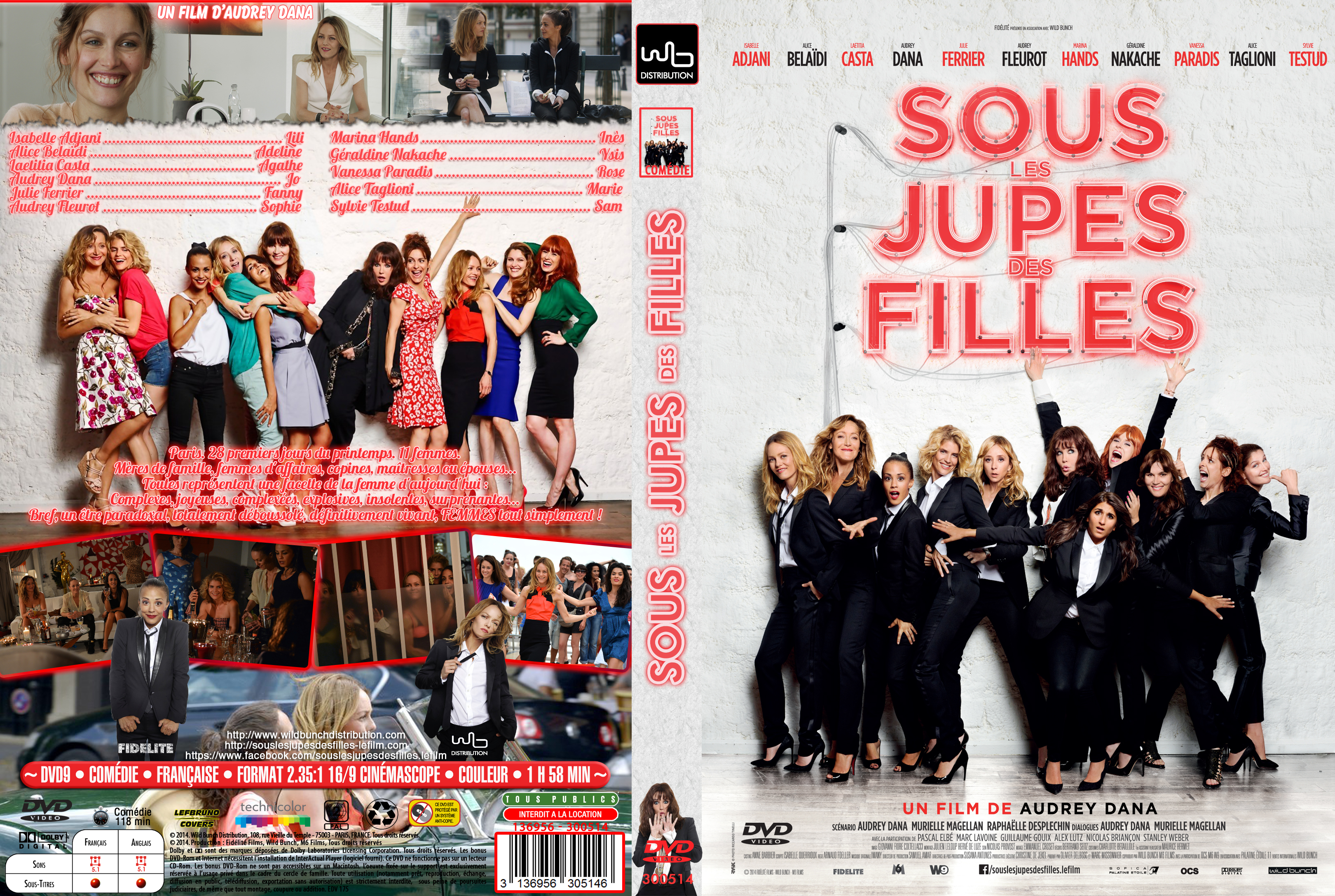 Jaquette DVD Sous les jupes des filles custom