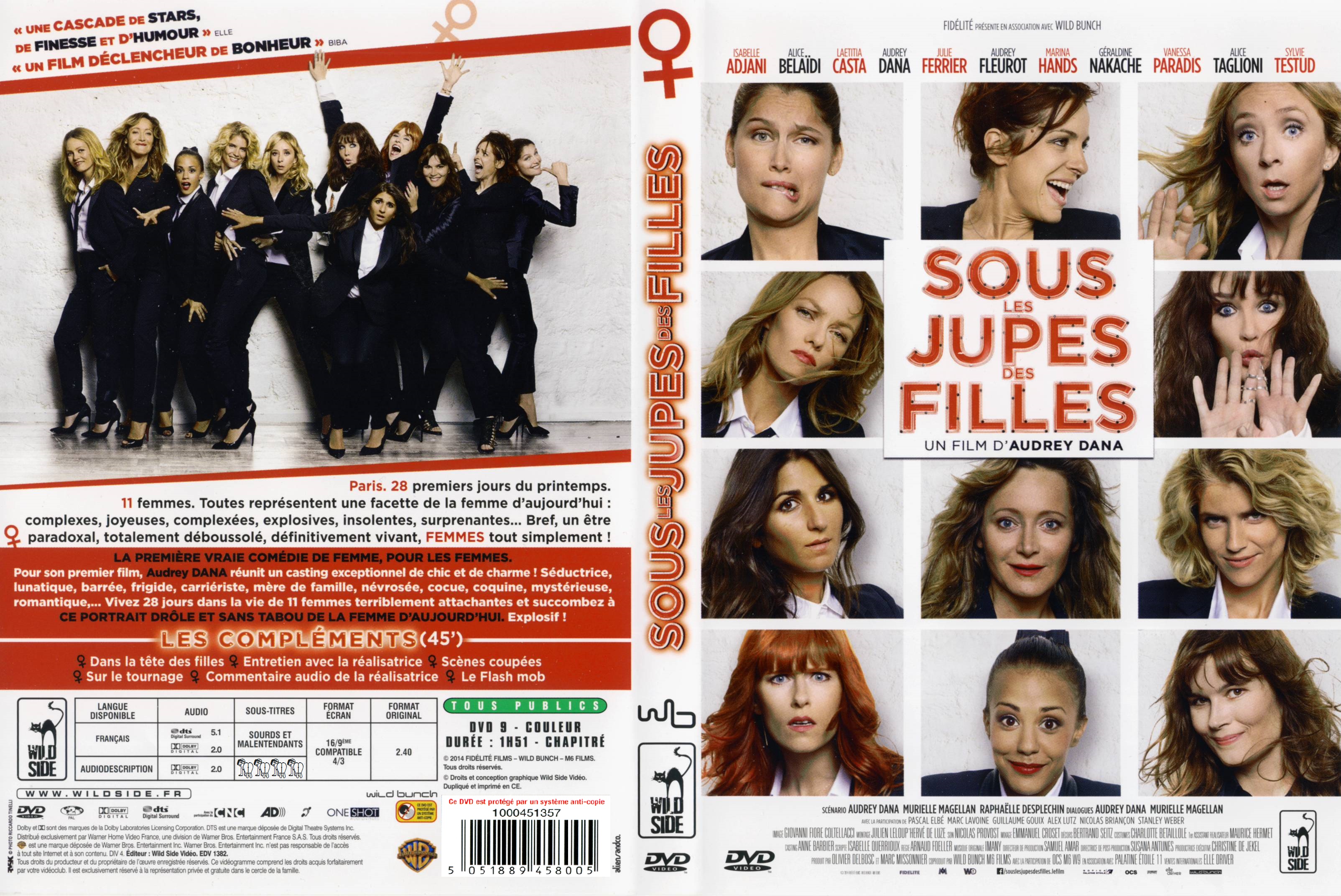 Jaquette DVD Sous les jupes des filles v2