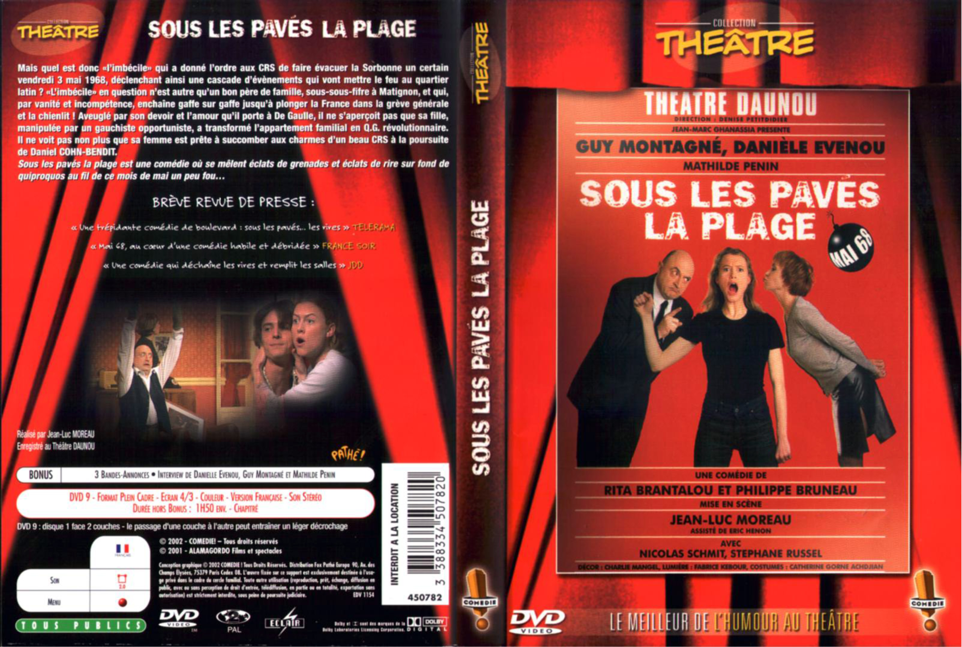 Jaquette DVD Sous les pavs la plage