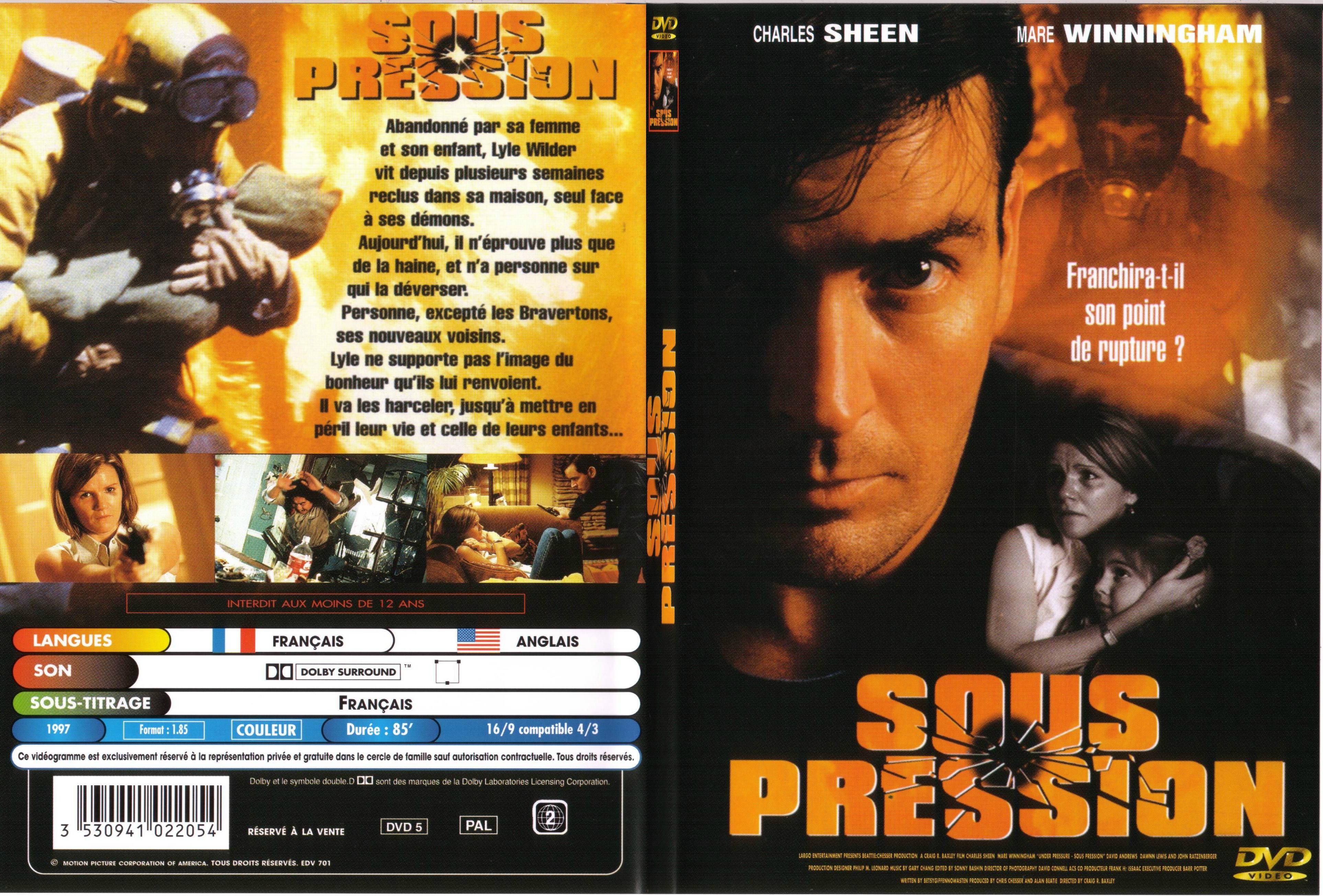 Jaquette DVD Sous pression - SLIM