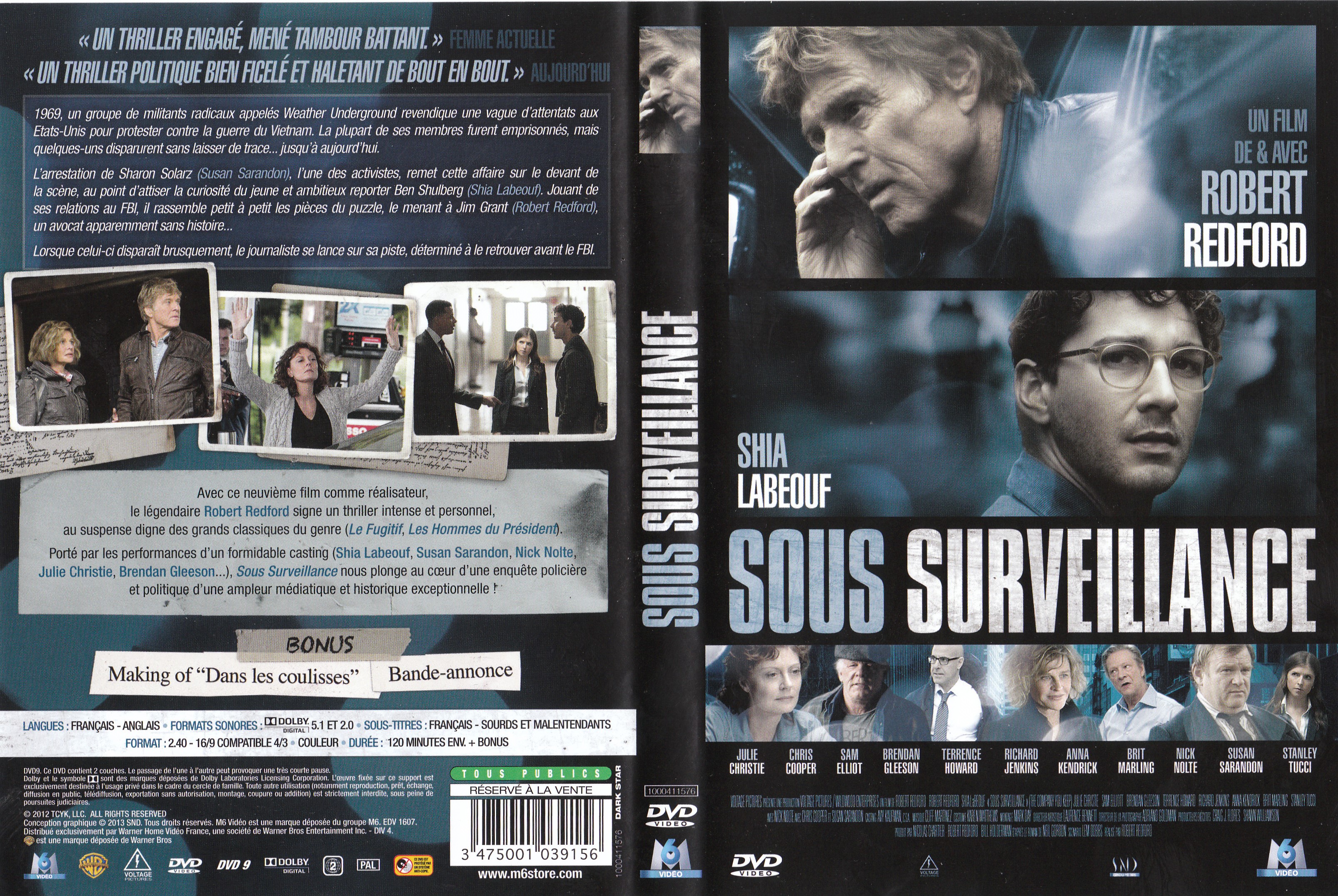 Jaquette DVD Sous surveillance