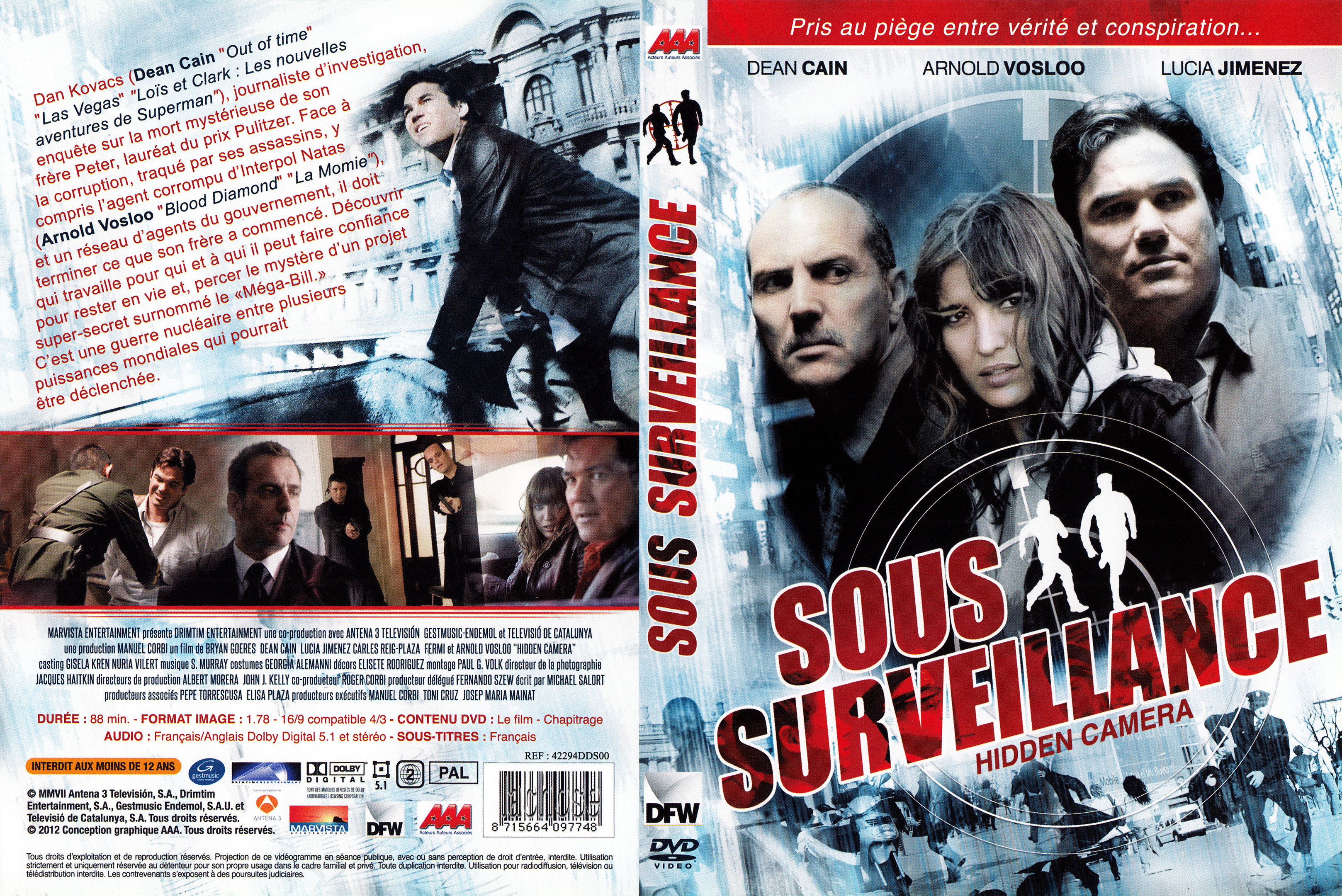 Jaquette DVD Sous surveillance (2012)