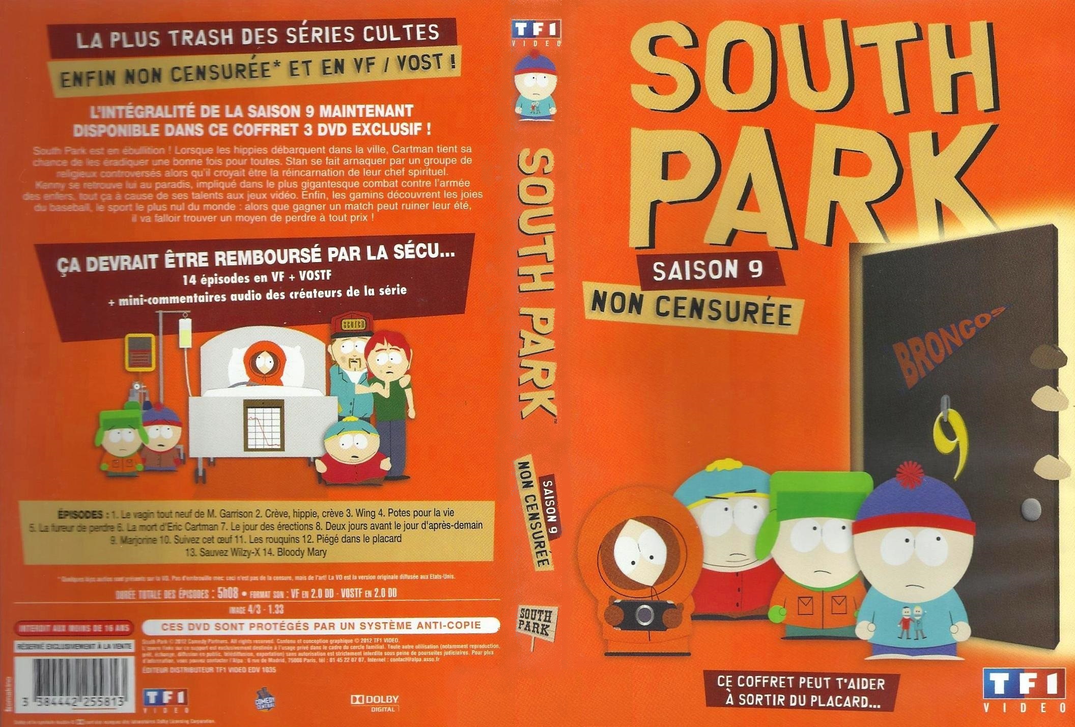 Jaquette DVD South Park Saison 09