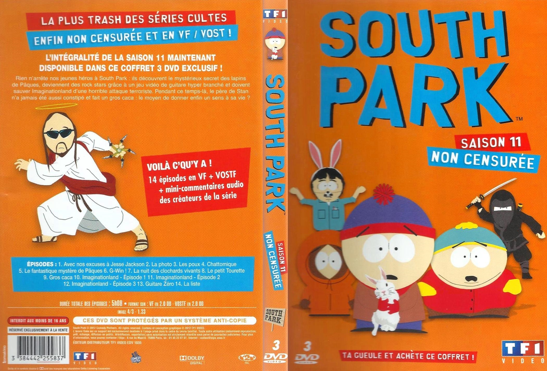Jaquette DVD South Park Saison 11