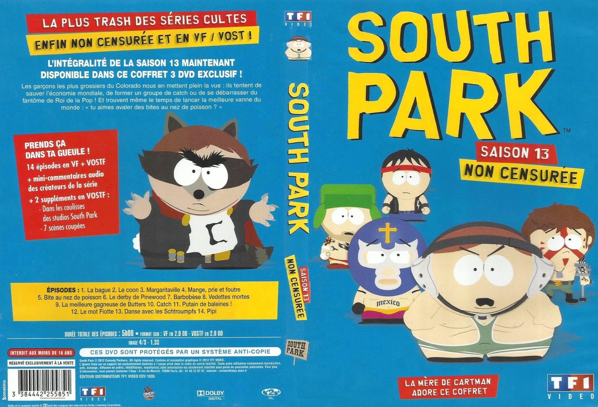Jaquette DVD South Park Saison 13