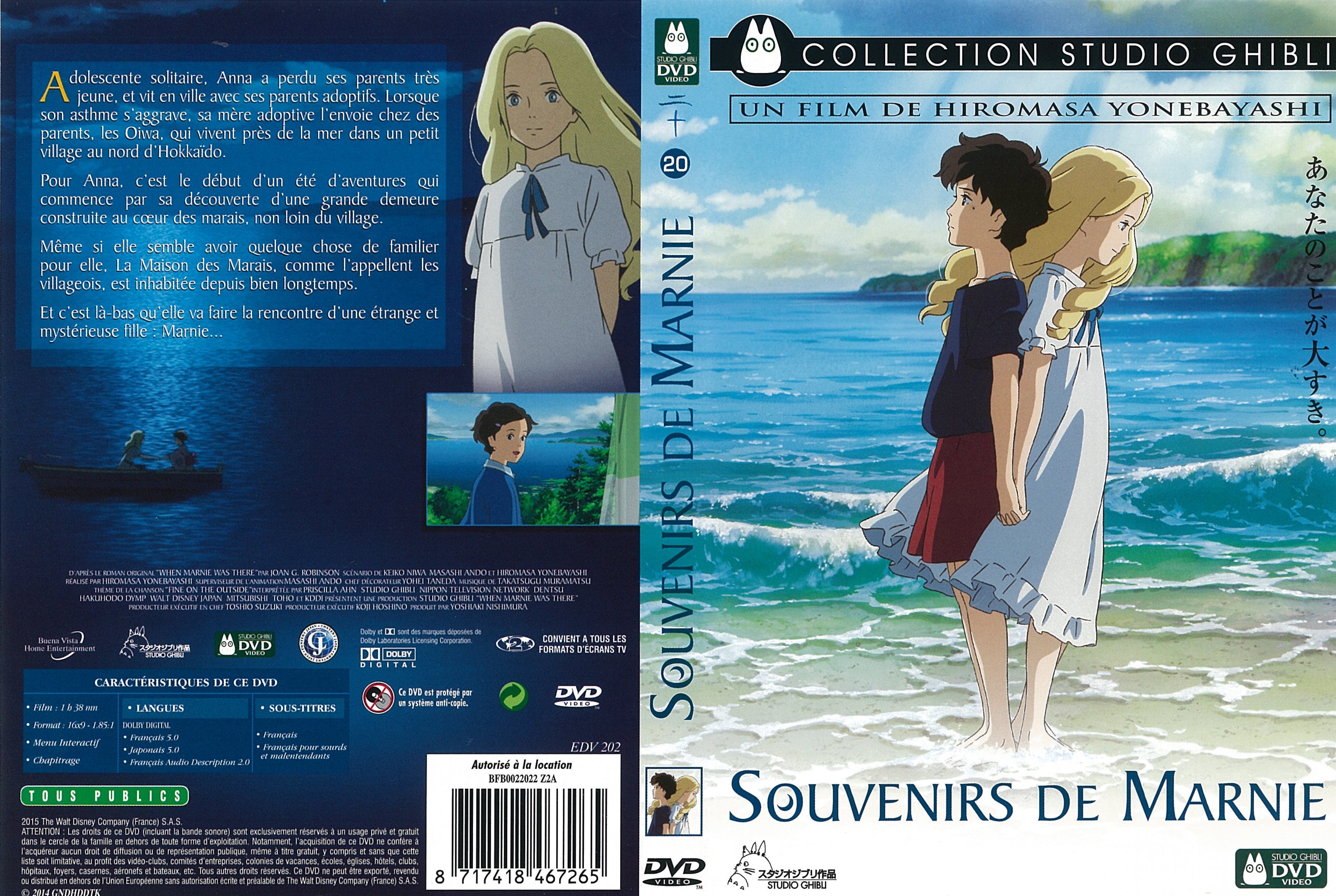 Jaquette DVD Souvenirs de Marnie v3