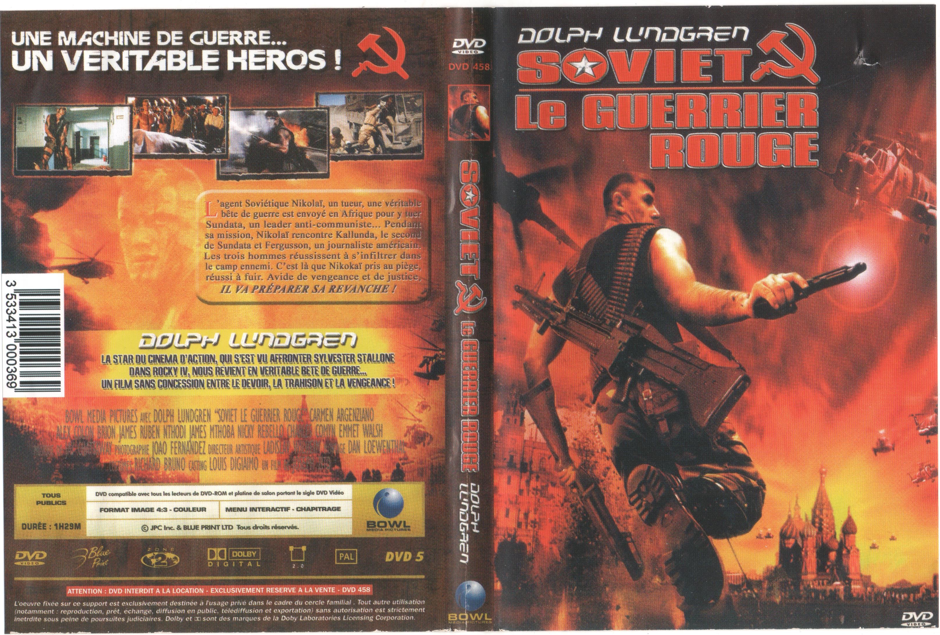 Jaquette DVD Soviet le guerrier rouge 