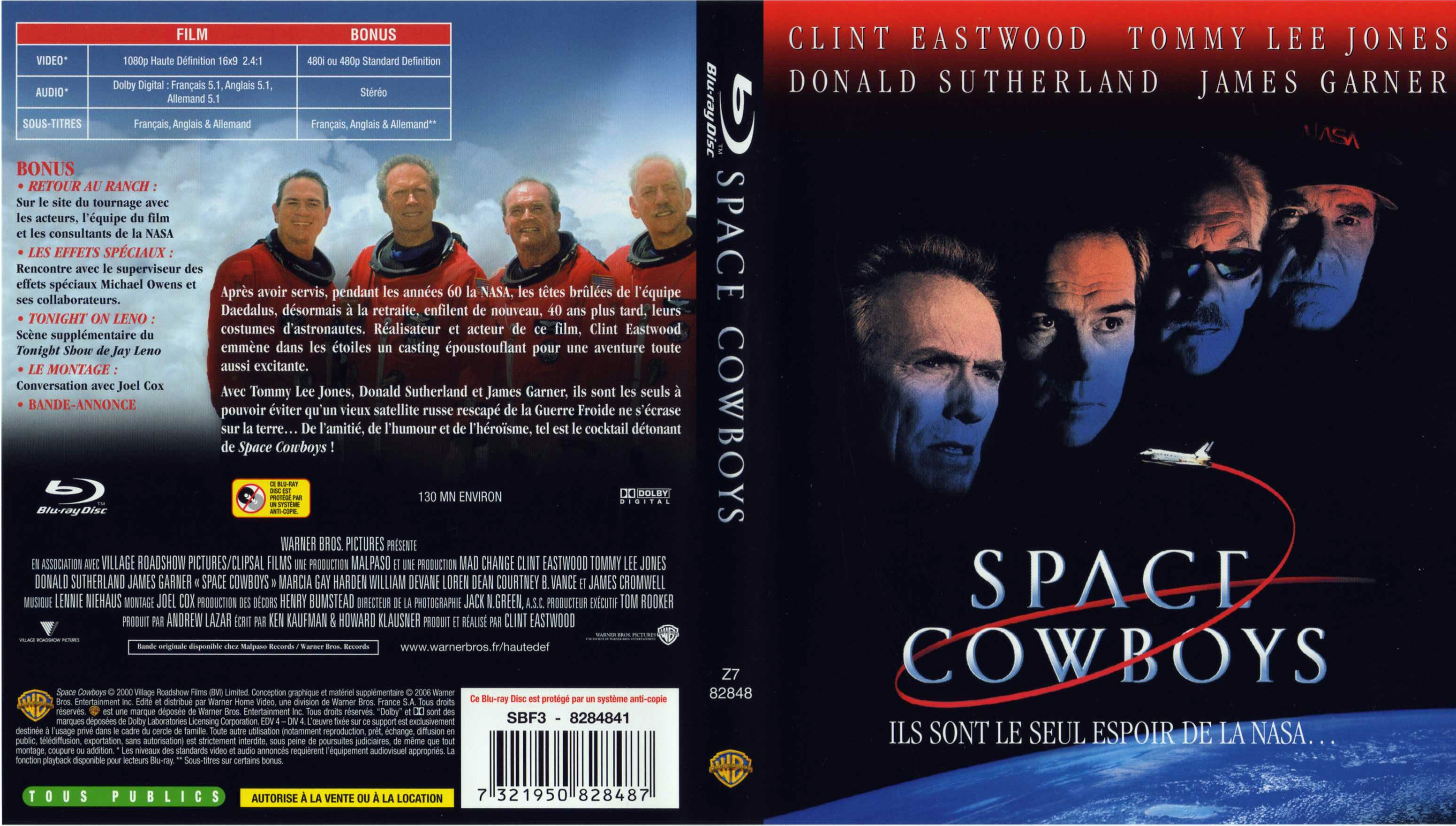 Jaquette DVD Space Cowboys (BLU-RAY)