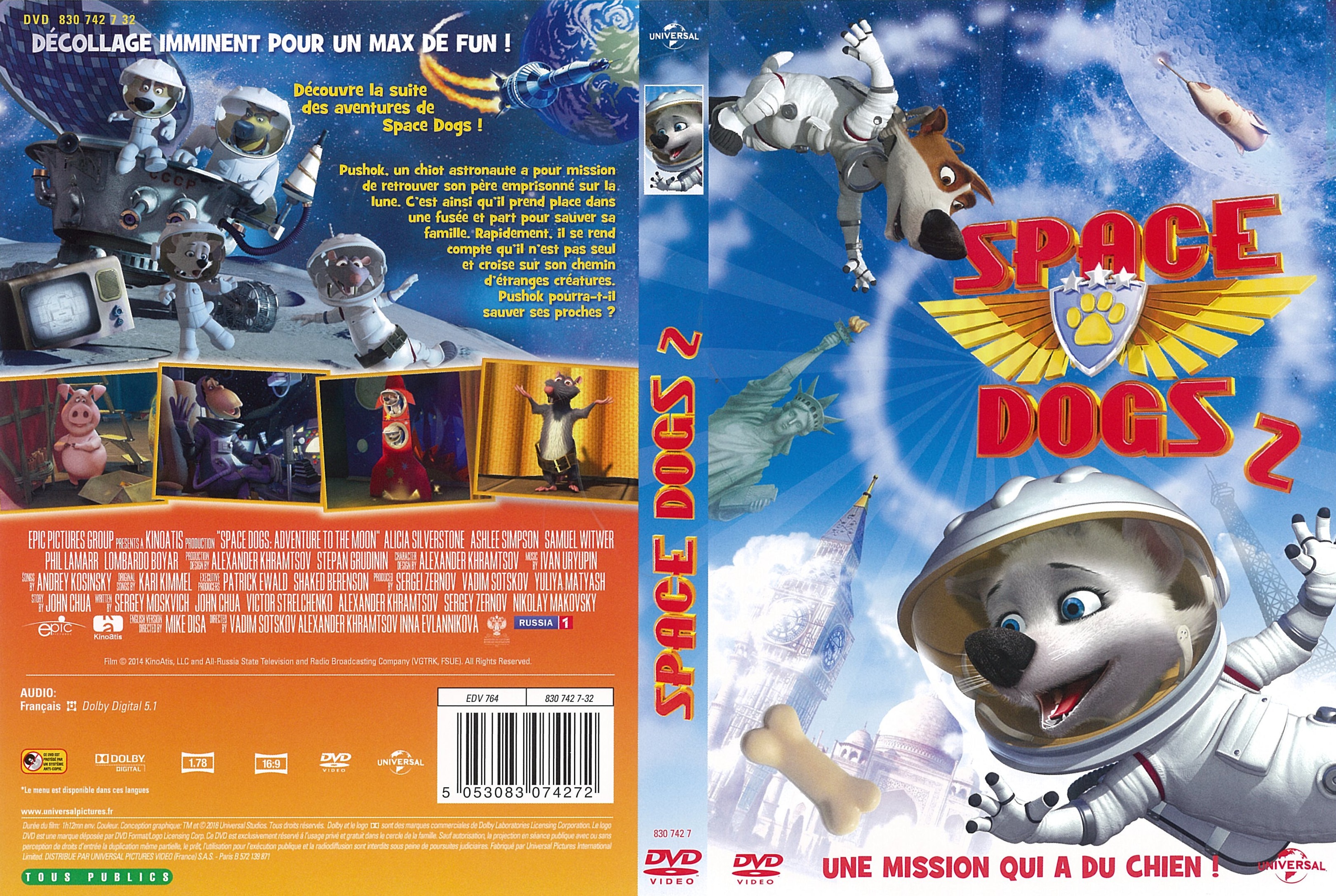 Jaquette DVD Space Dogs 2