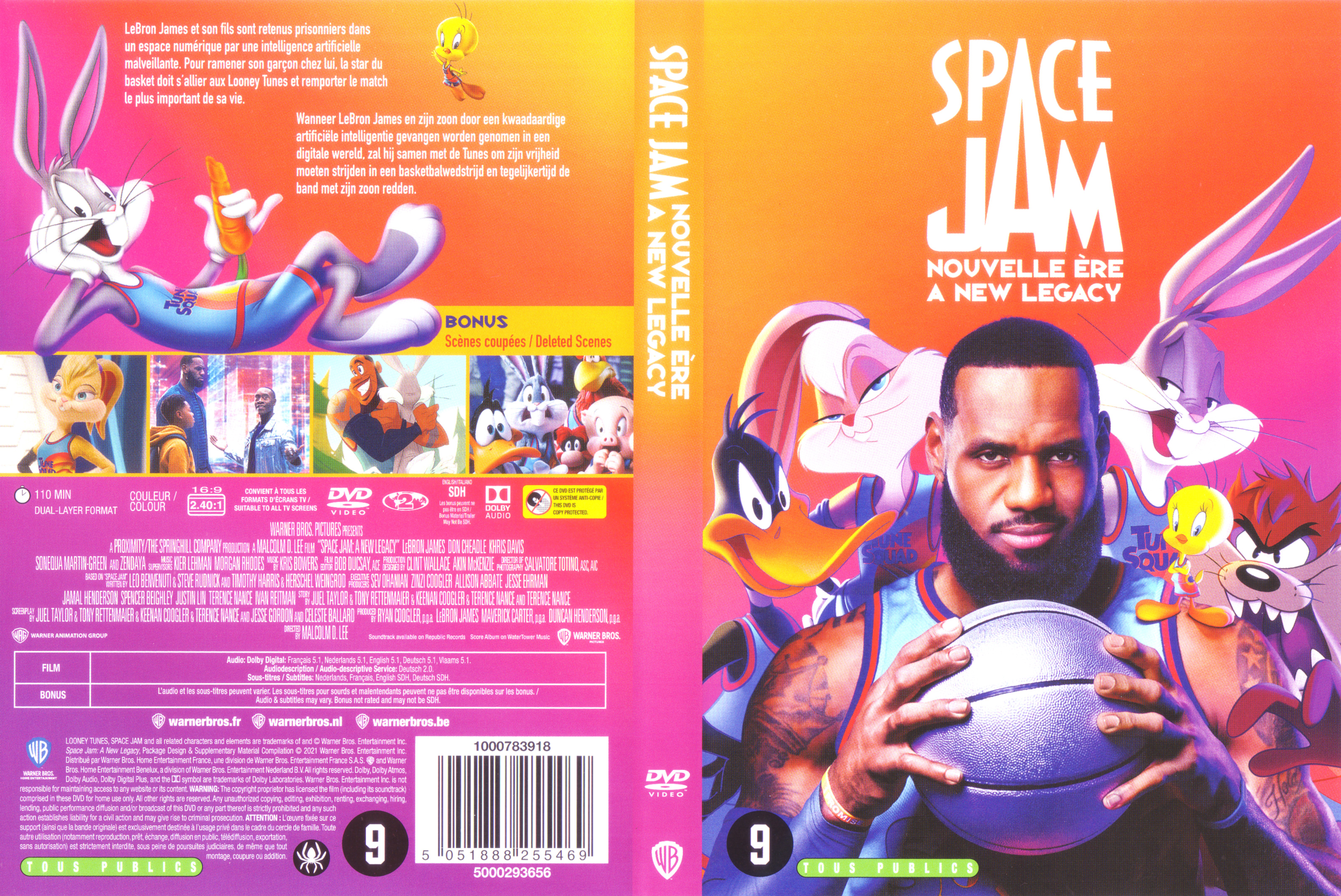 Jaquette DVD Space Jam Nouvelle ere A new legacy