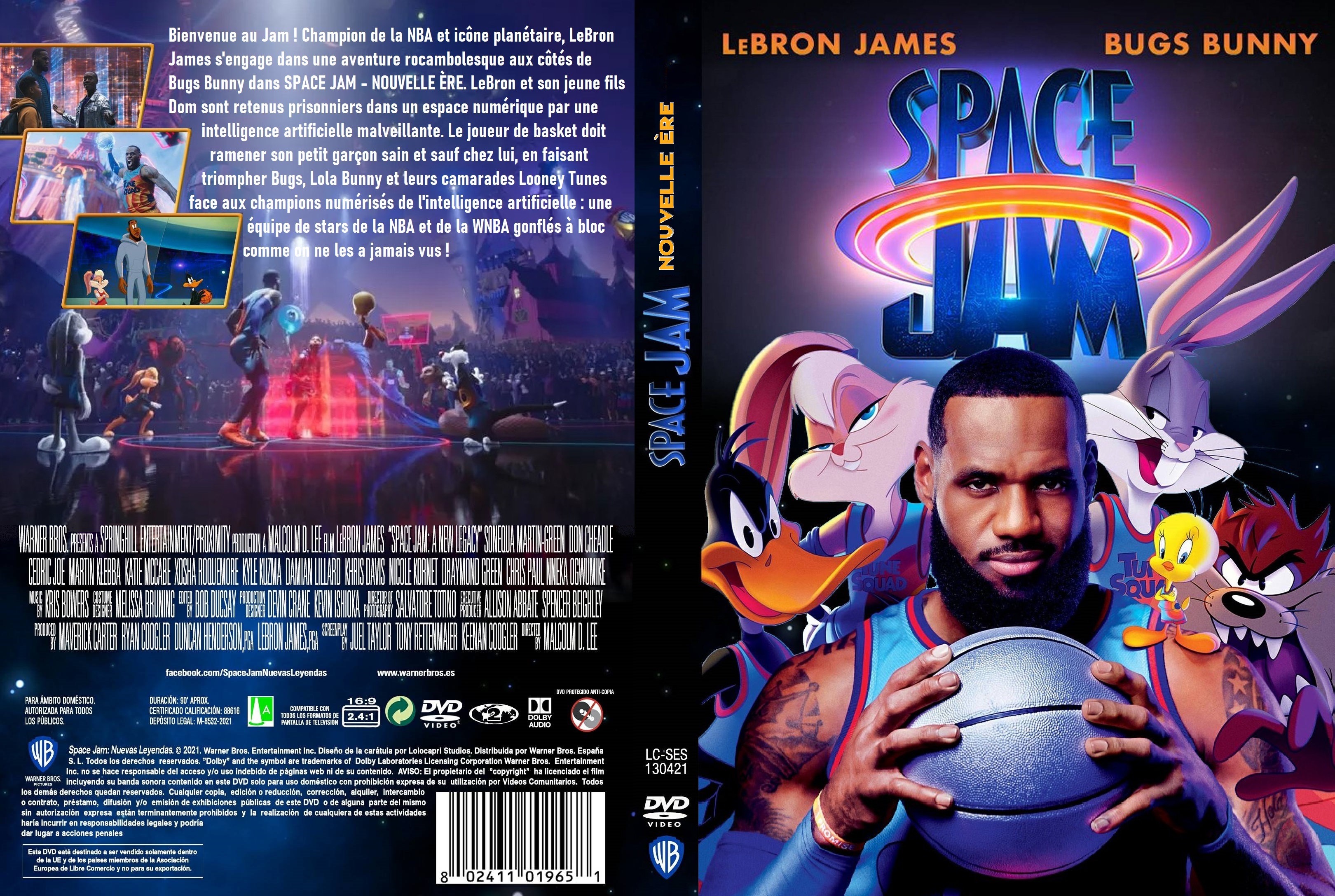 Jaquette DVD Space Jam Nouvelle re custom