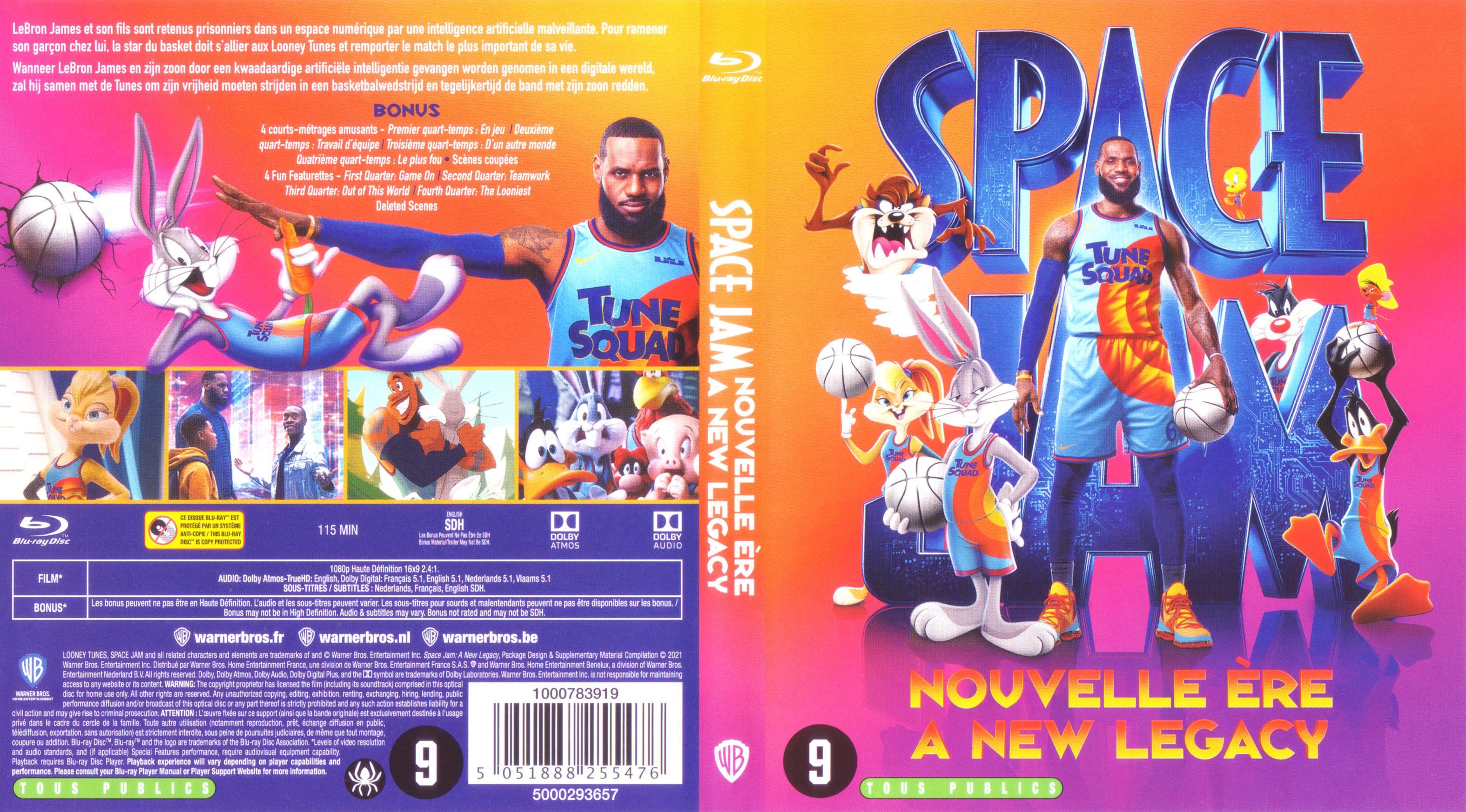 Jaquette DVD Space jam nouvelle re a new legacy (BLU-RAY)