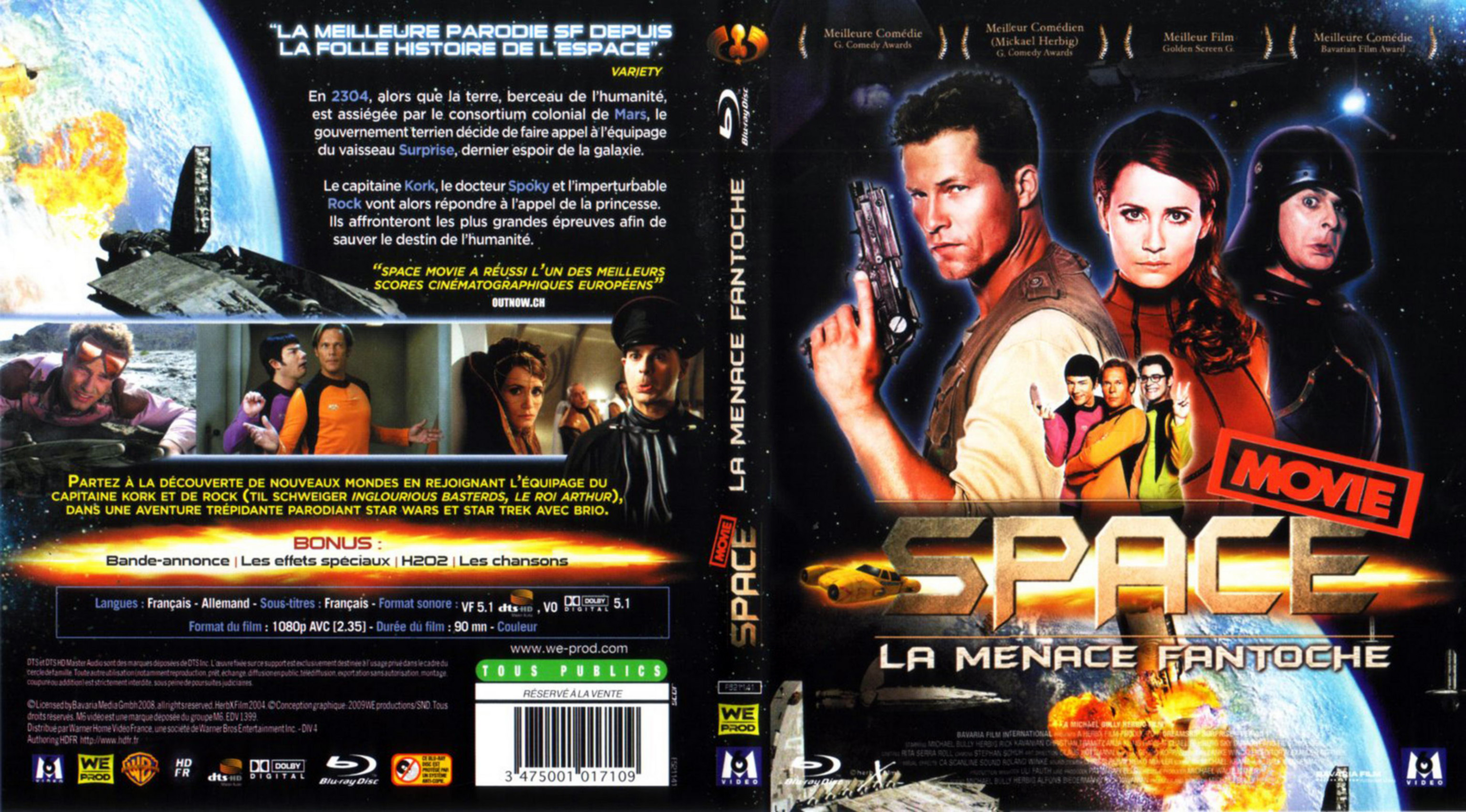 Jaquette DVD Space movie la menace fantoche (BLU-RAY)