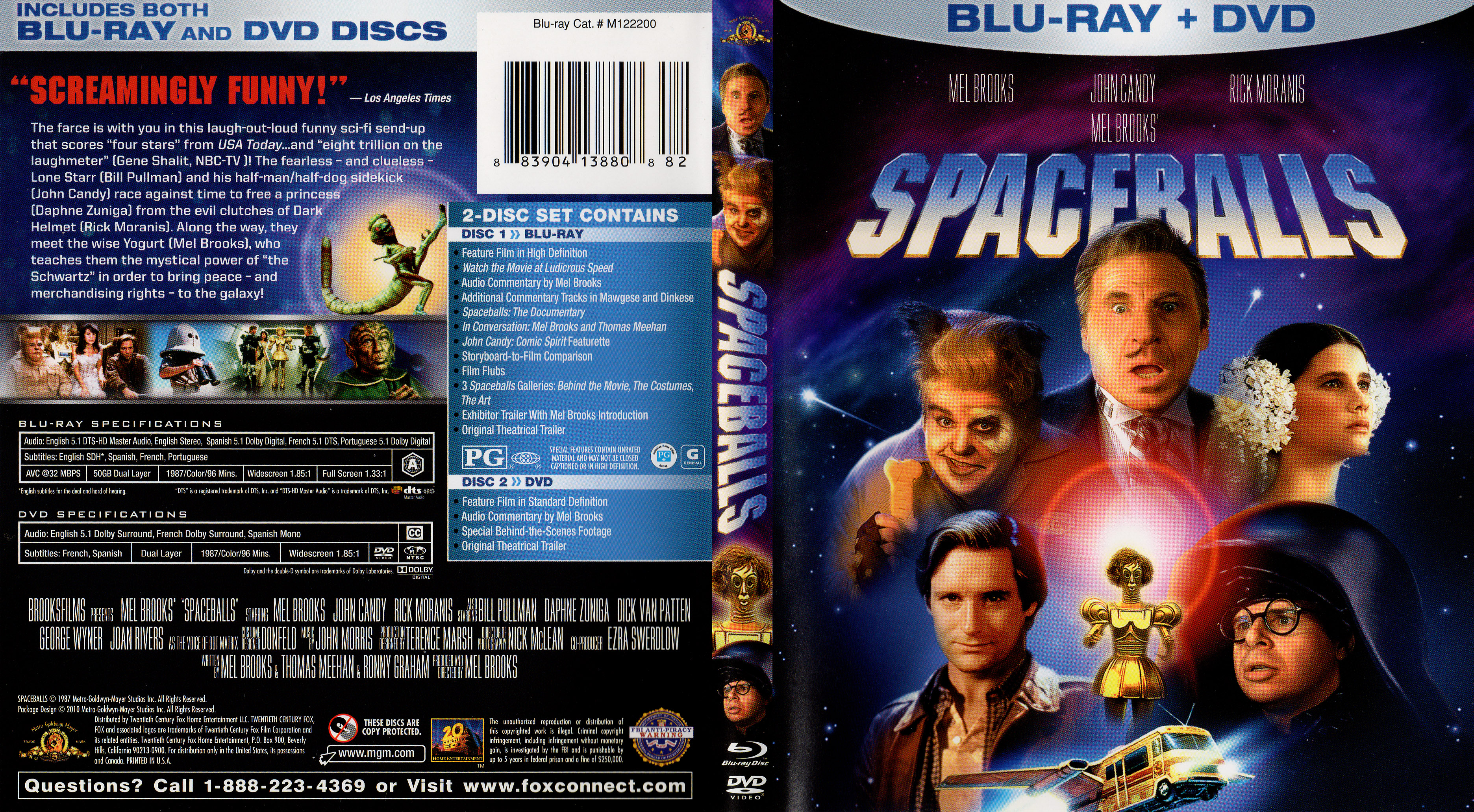 Jaquette DVD Spaceballs Zone 1(BLU-RAY)