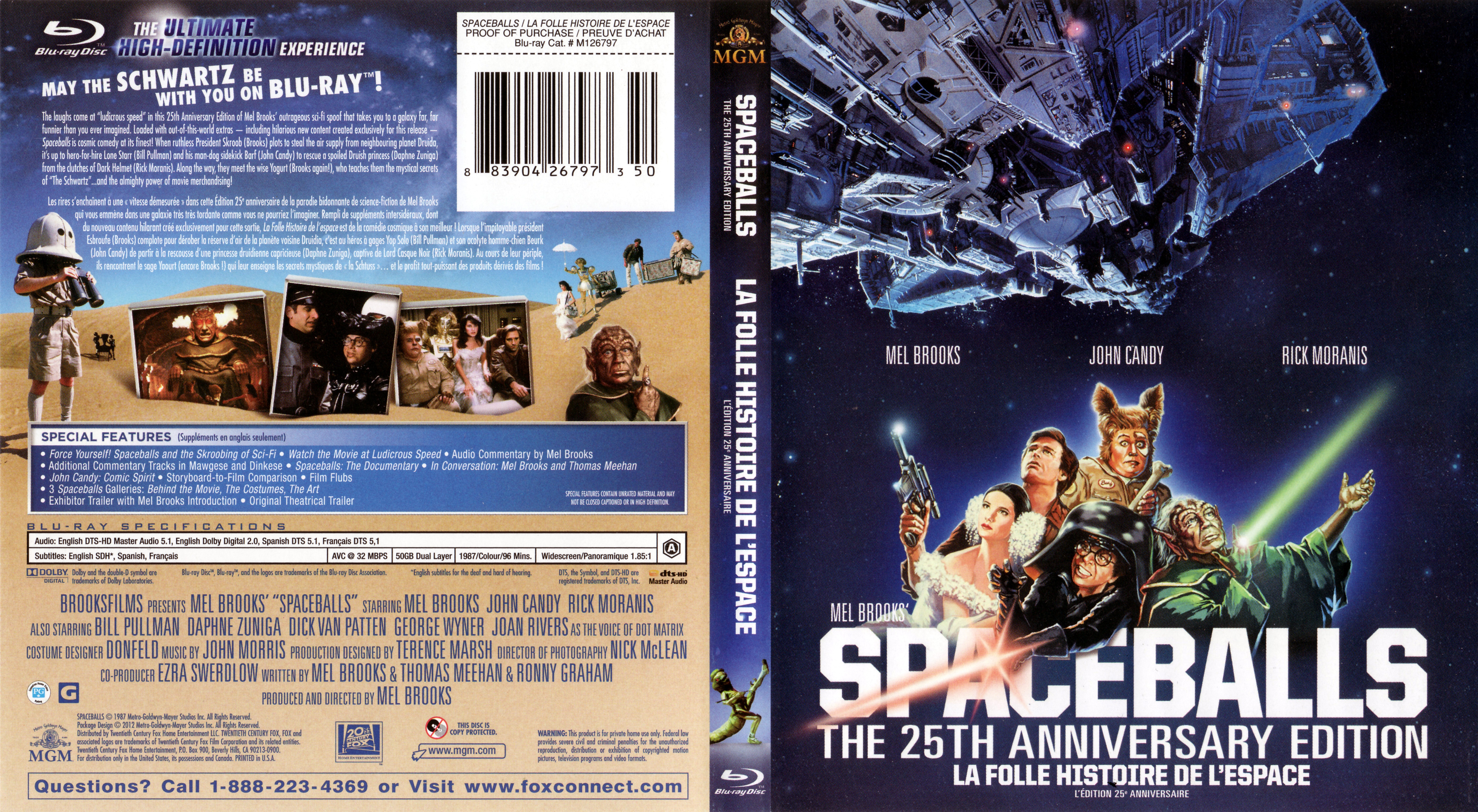 Jaquette DVD Spaceballs - La folle histoire de l