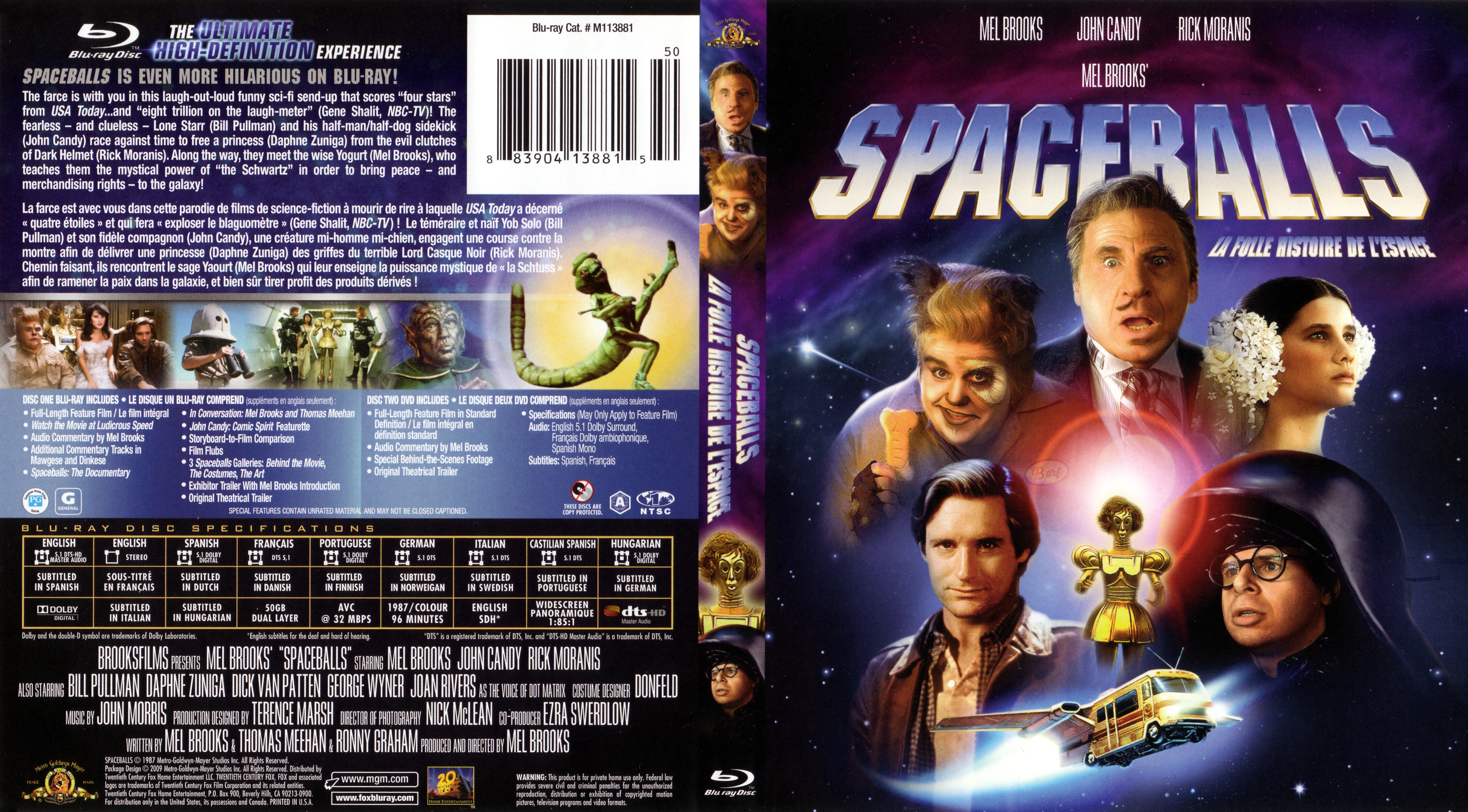 Jaquette DVD Spaceballs - La folle histoire de l